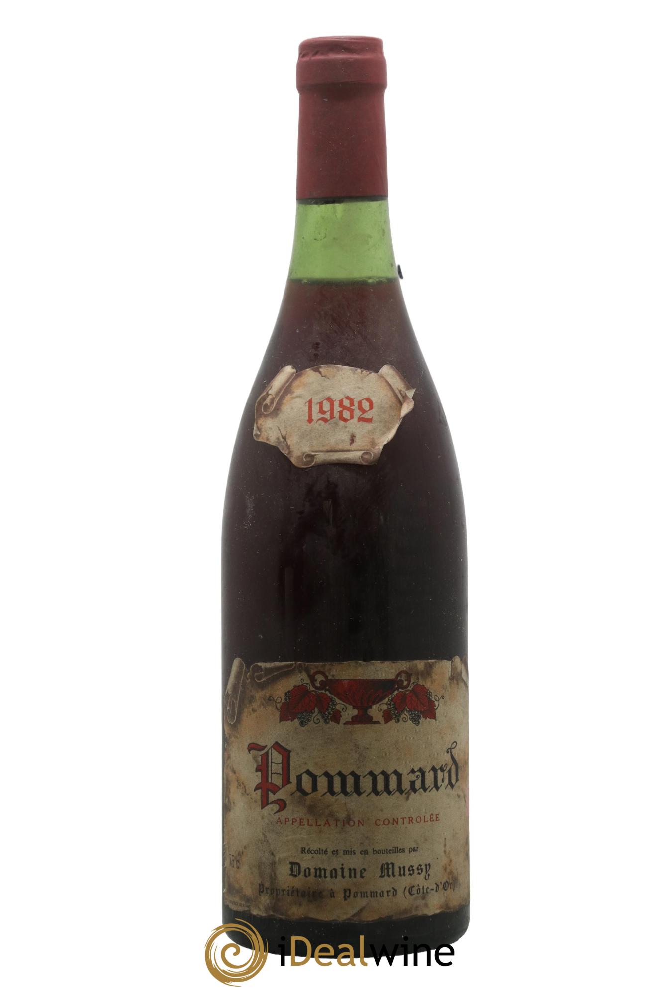 Pommard Domaine Mussy 1982 - Lot de 1 bouteille - 0