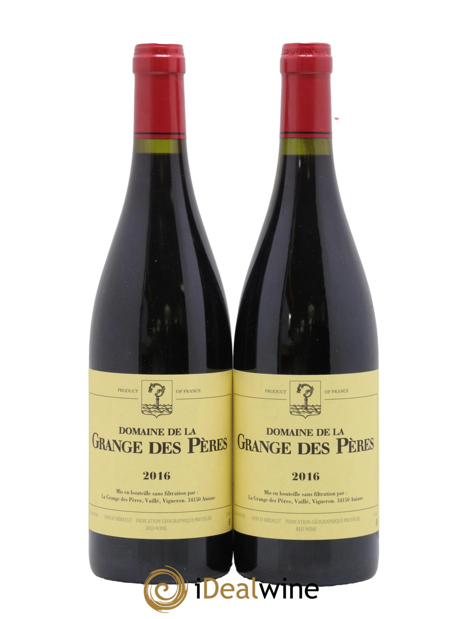 Pays d'Hérault Grange des Pères Laurent Vaillé 2016 - Lotto di 2 bottiglie - 0