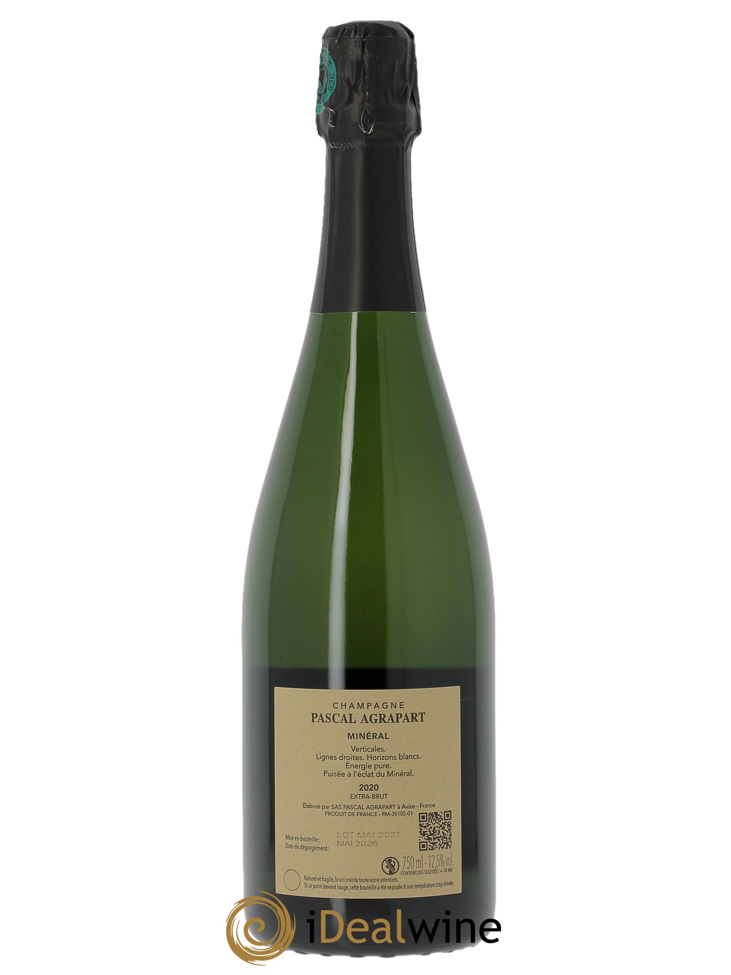 Minéral Blanc de Blancs Extra-Brut Agrapart & Fils 2020 - Lot de 1 bouteille - 1