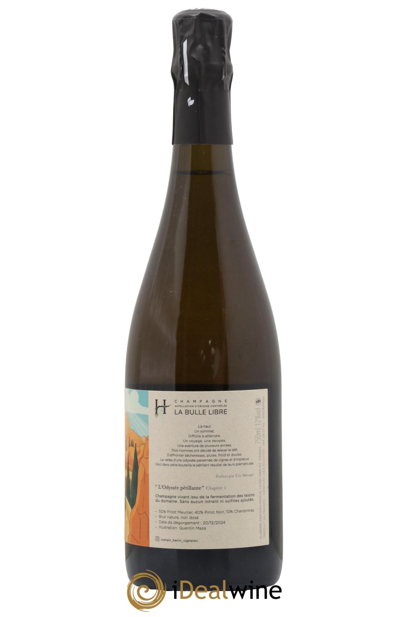 L'Odyssée Pétillante Chapitre 1 Romain Henin - Lot de 1 bouteille - 1