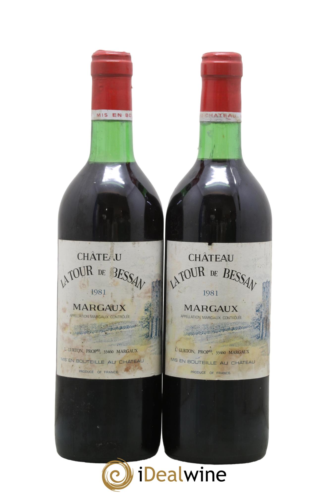 La Tour de Bessan 1981 - Lot of 2 bottles - 0