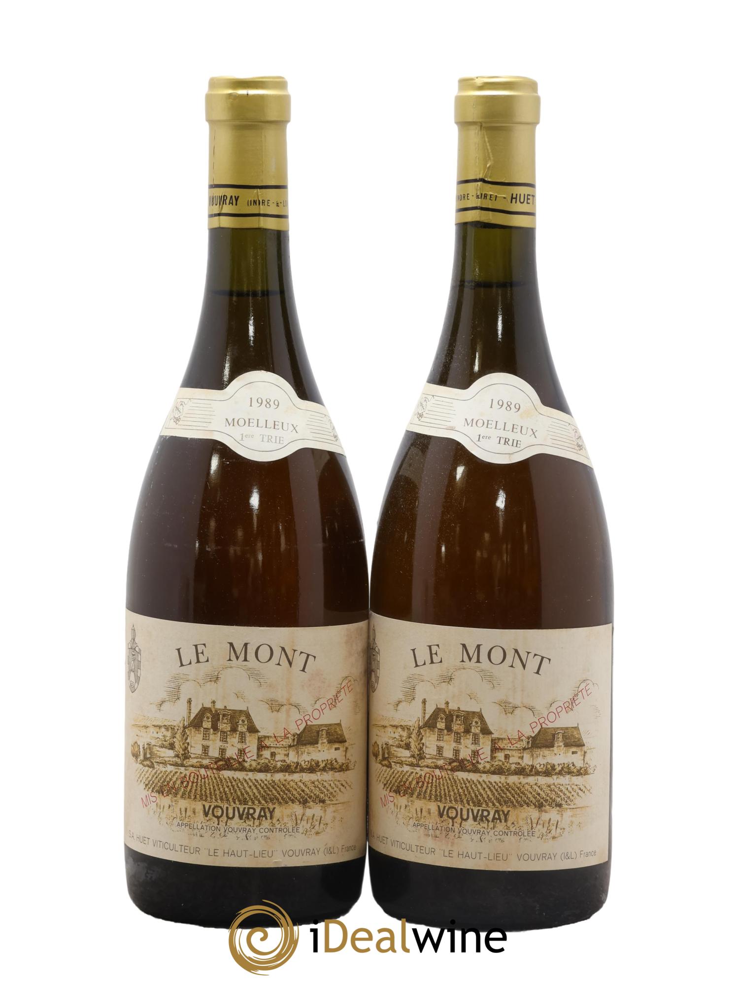 Vouvray Le Mont Moelleux 1ère Trie Domaine Huet 1989 - Posten von 2 Flaschen - 0