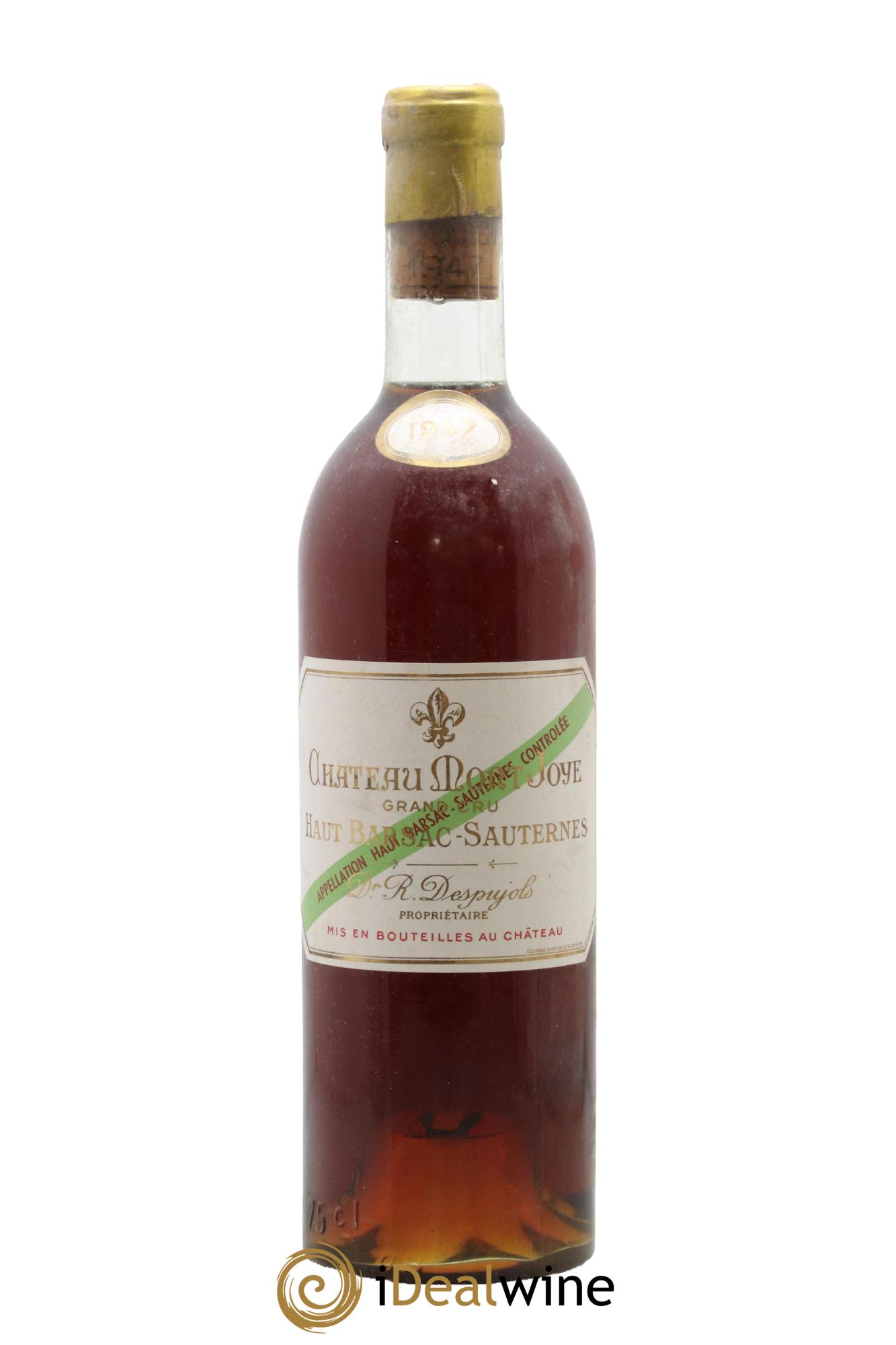 Barsac Château Mont Joye 1947 - Lot de 1 bouteille - 0