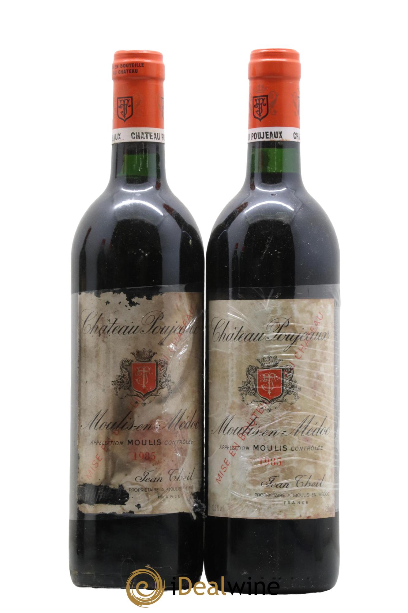 Château Poujeaux 1985 - Lot de 2 bouteilles - 0