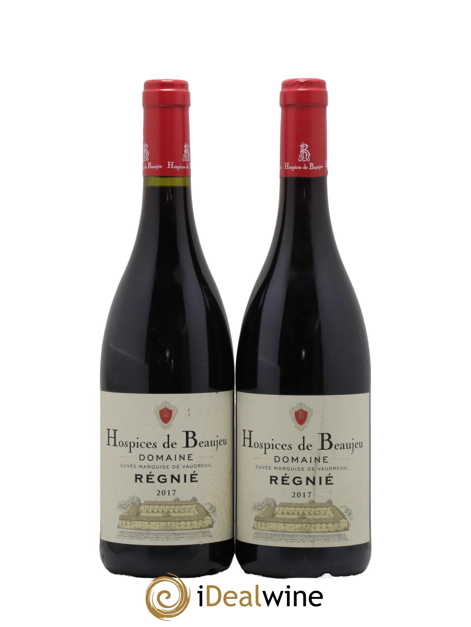 Régnié Cuvée Marquise de Vaudreuil Hospices de Beaujeu 2017 - Lot de 2 bouteilles - 0