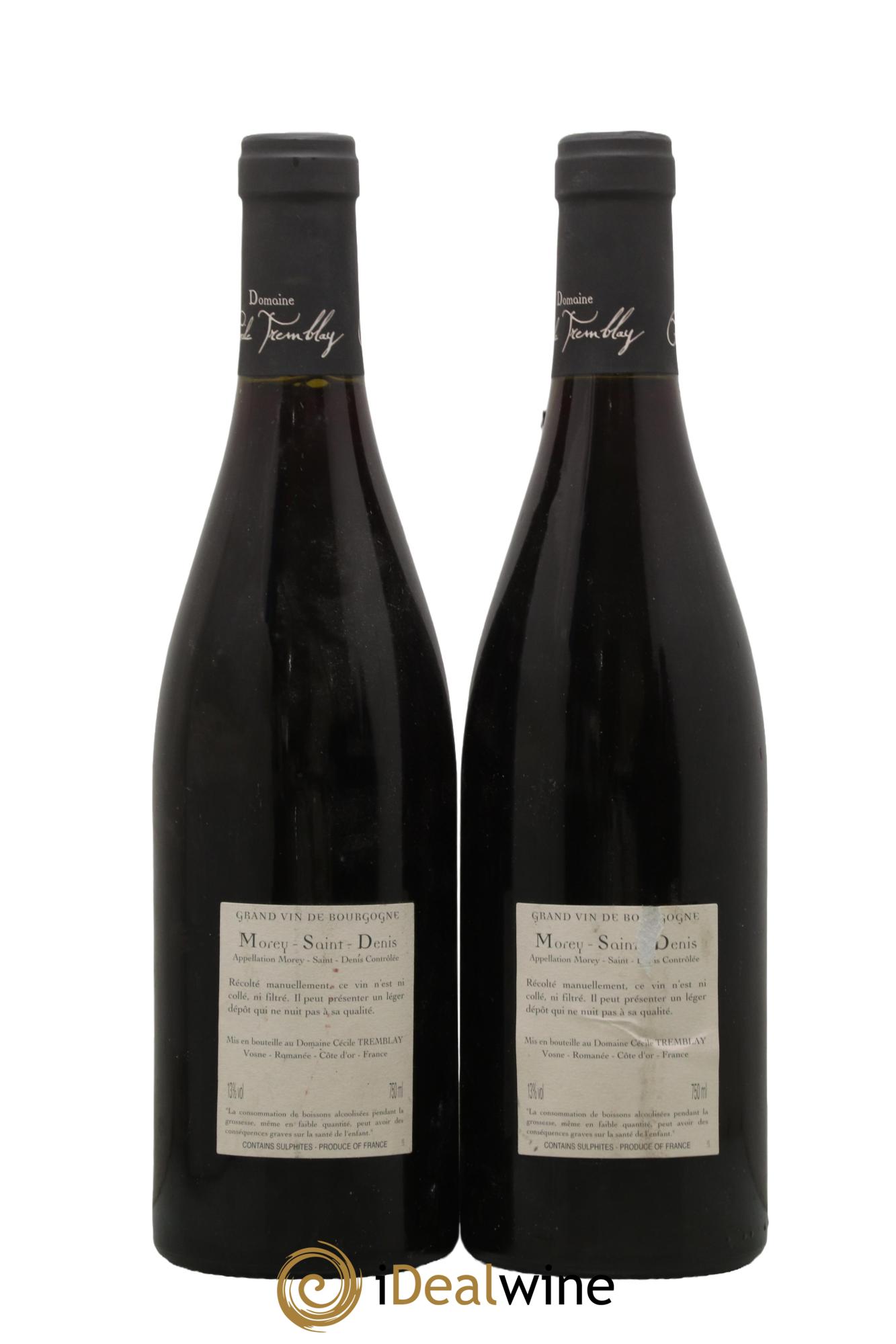 Morey Saint-Denis Très Girard Cécile Tremblay  2009 - Lot de 2 bouteilles - 1
