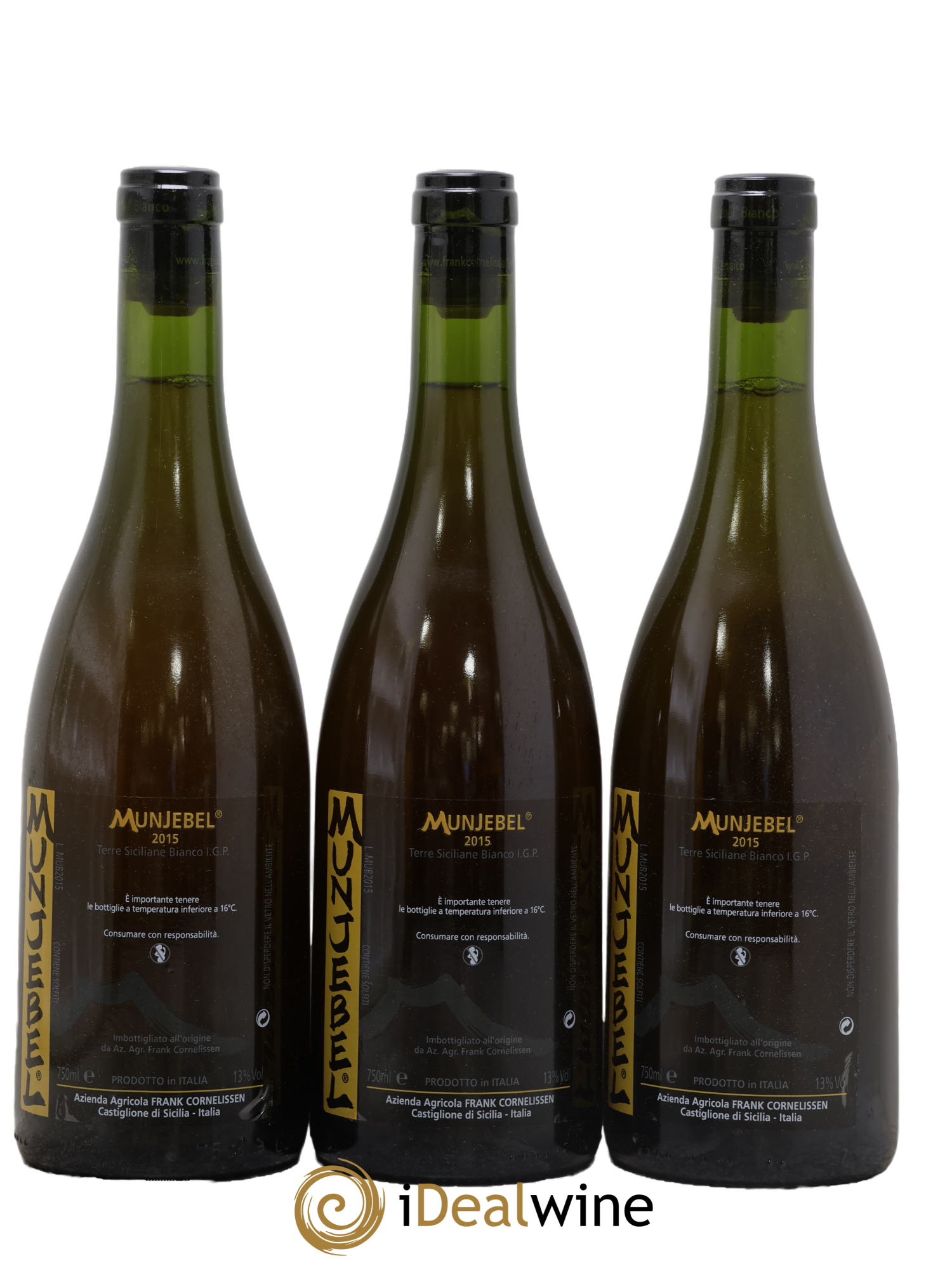 Terre Siciliane IGT Munjebel Bianco Frank Cornelissen 2015 - Lotto di 3 bottiglie - 0