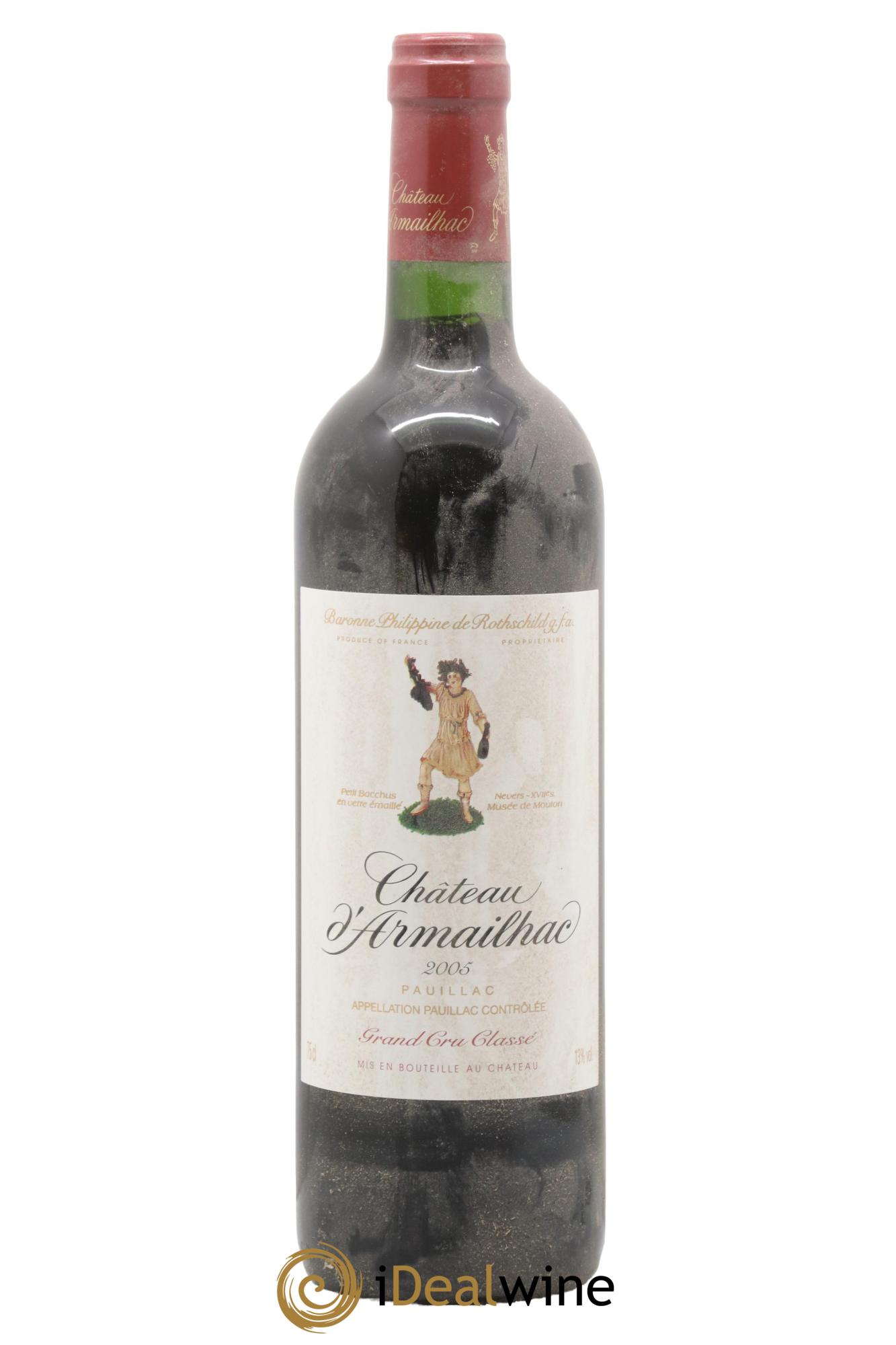 Château d' Armailhac - Mouton Baron(ne) Philippe 5ème Grand Cru Classé 2005 - Lot of 1 bottle - 0