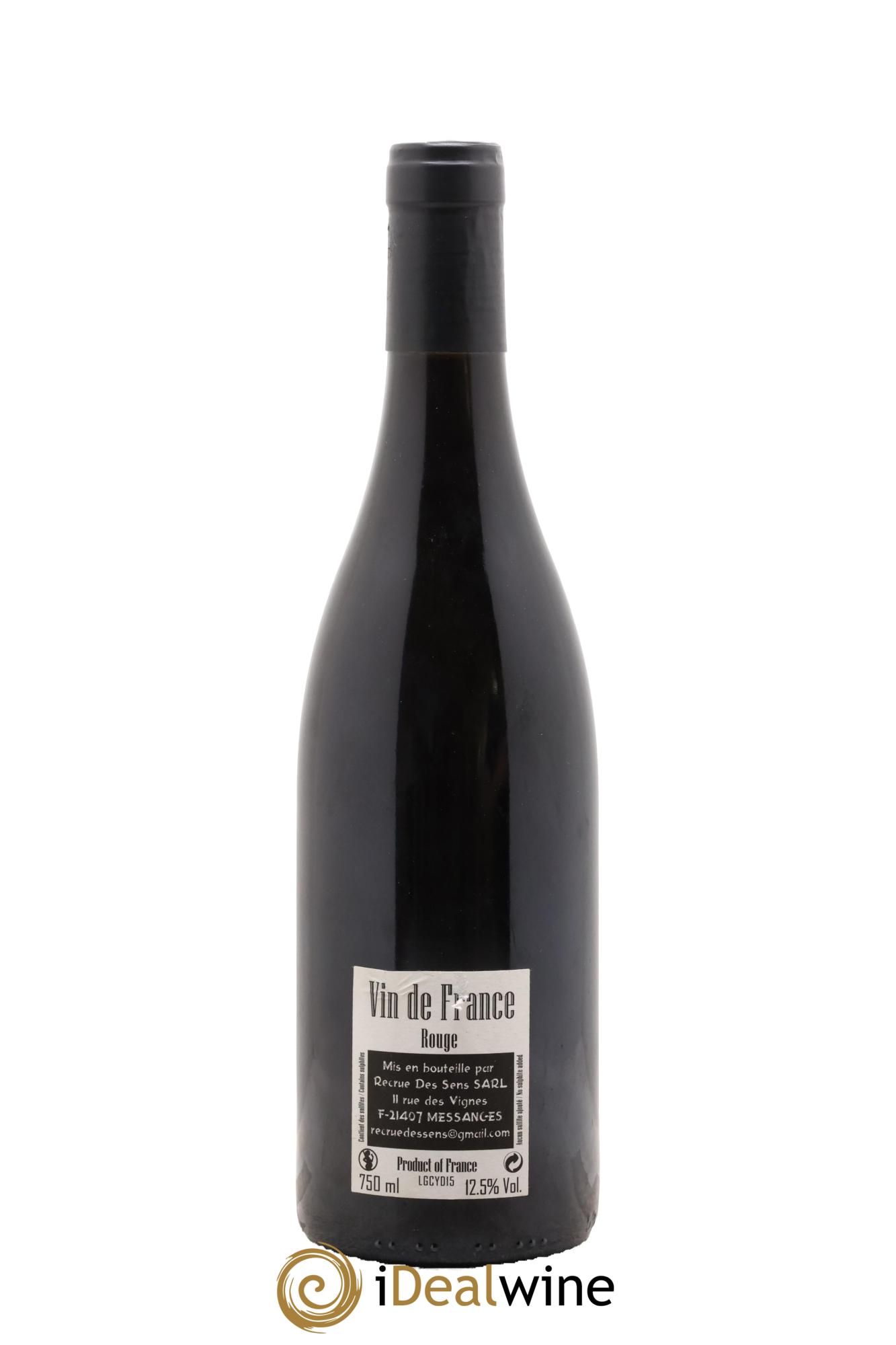 Vin de France GC Yann Durieux - Recrue des Sens 2015 - Lot de 1 bouteille - 1