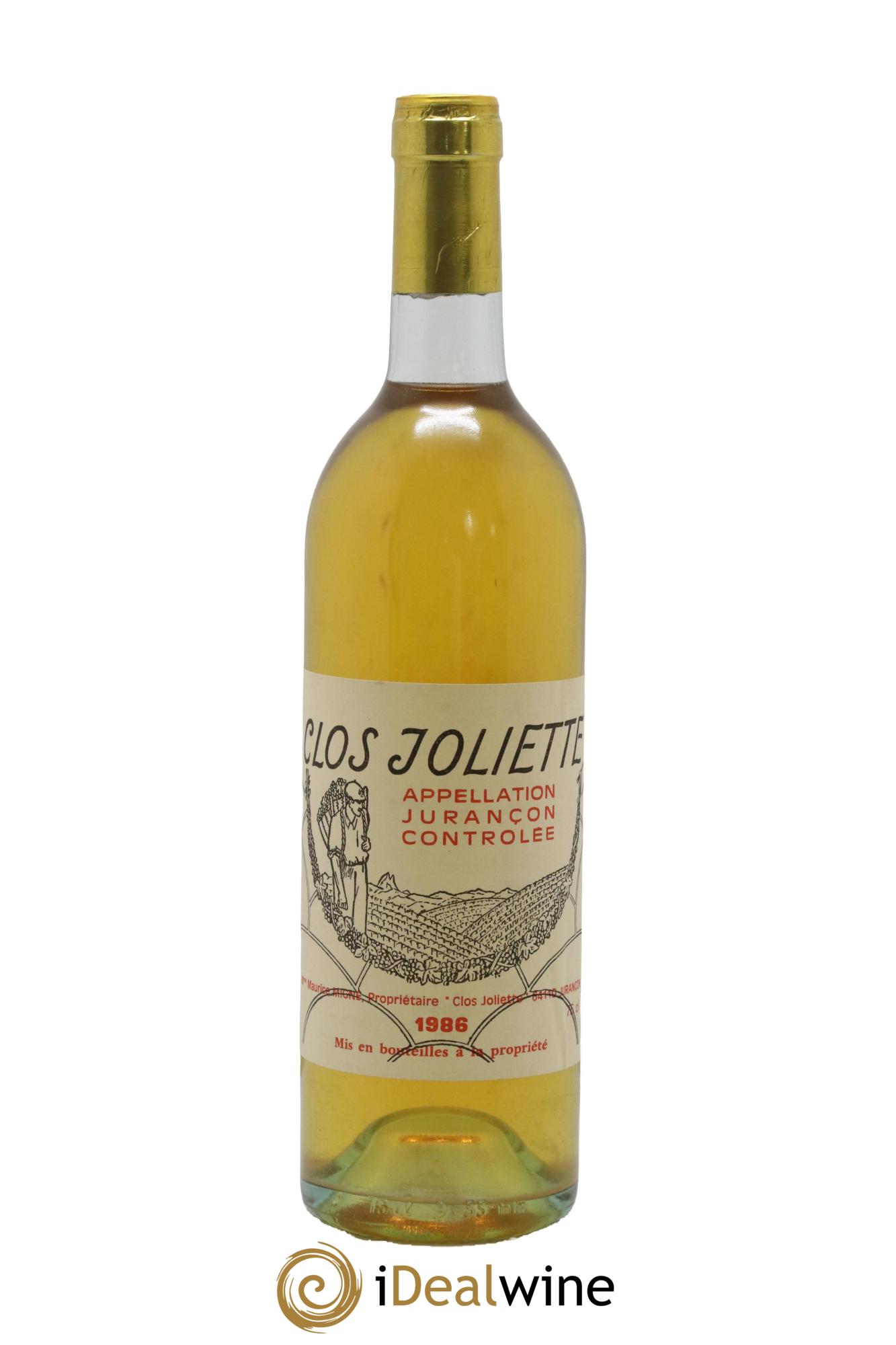Jurançon Clos Joliette 1986 - Posten von 1 Flasche - 0