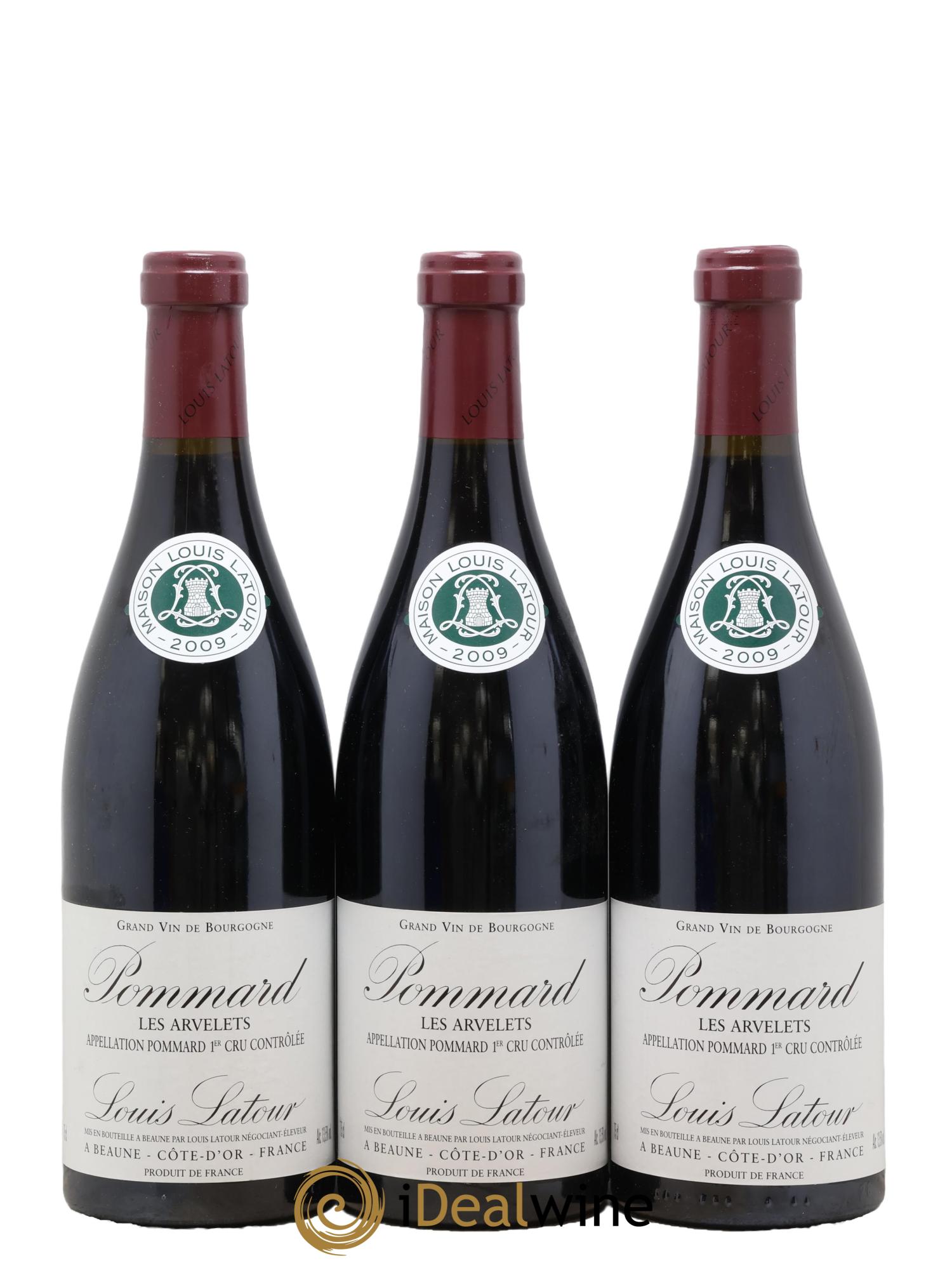 Pommard 1er Cru Arvelets Louis Latour 2009 - Lot de 3 bouteilles - 0