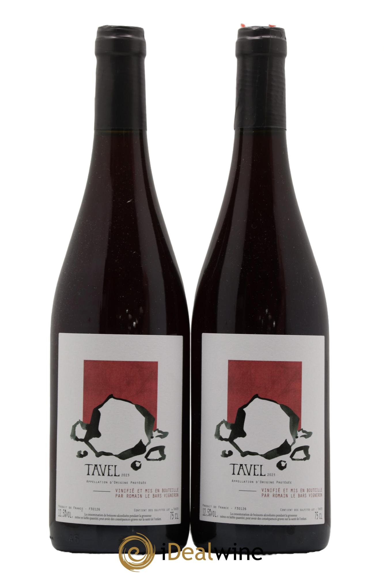 Tavel Romain Le Bars 2023 - Lot de 2 bouteilles - 0