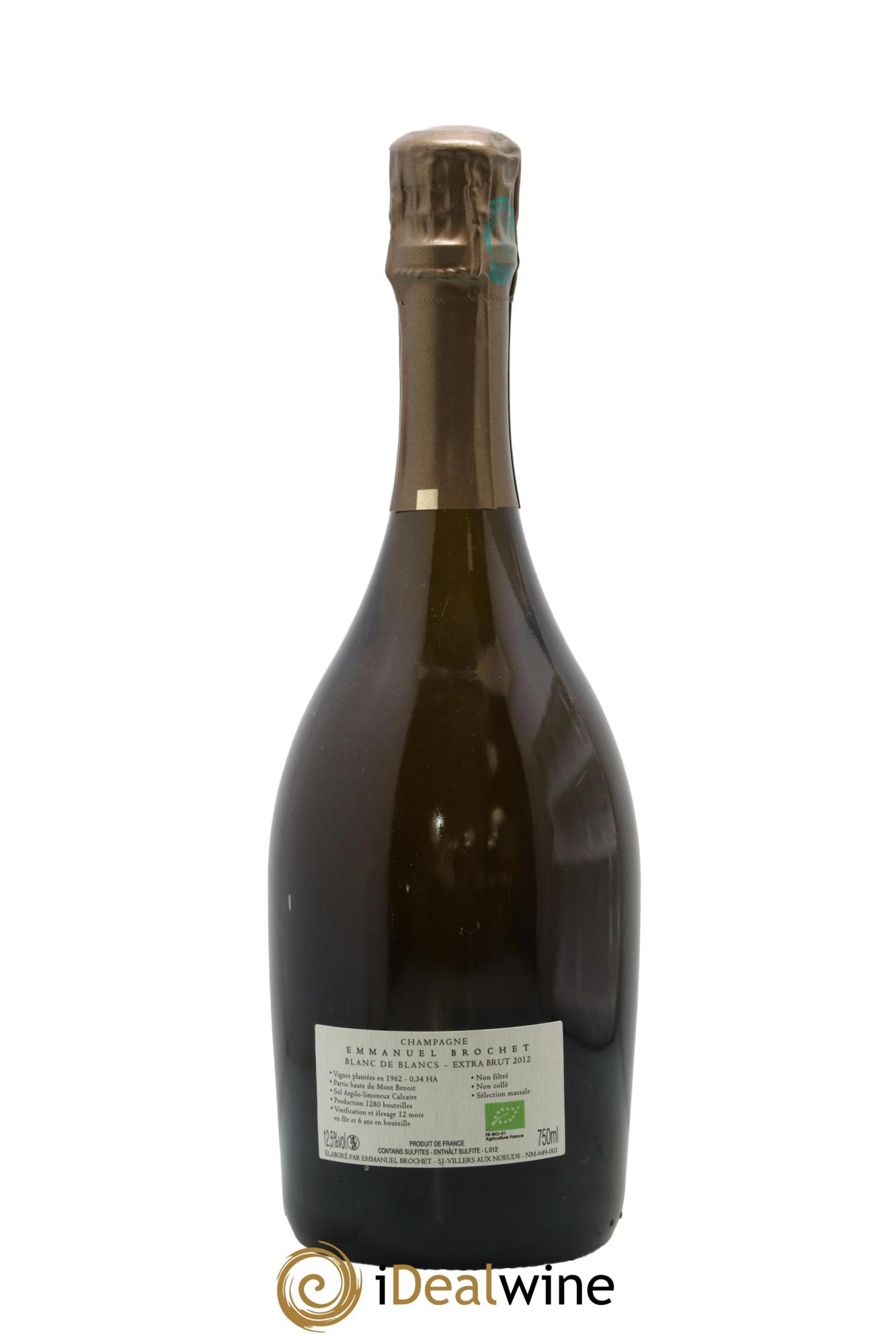 Blanc de Blancs Extra-Brut Les Hauts Chardonnays Emmanuel Brochet 2012 - Posten von 1 Flasche - 1