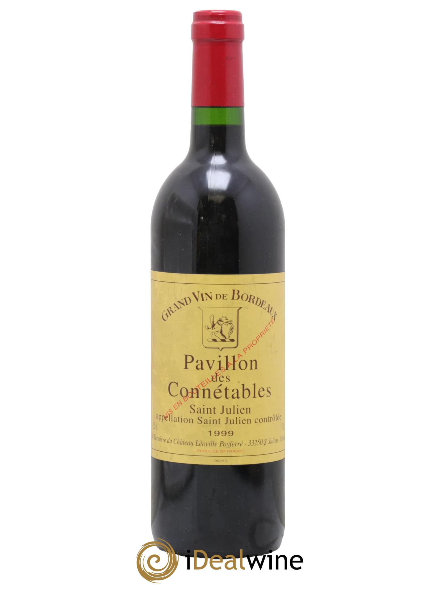 Saint-Julien Pavillon Des Connétables Poyferre 1999 - Posten von 1 Flasche - 0