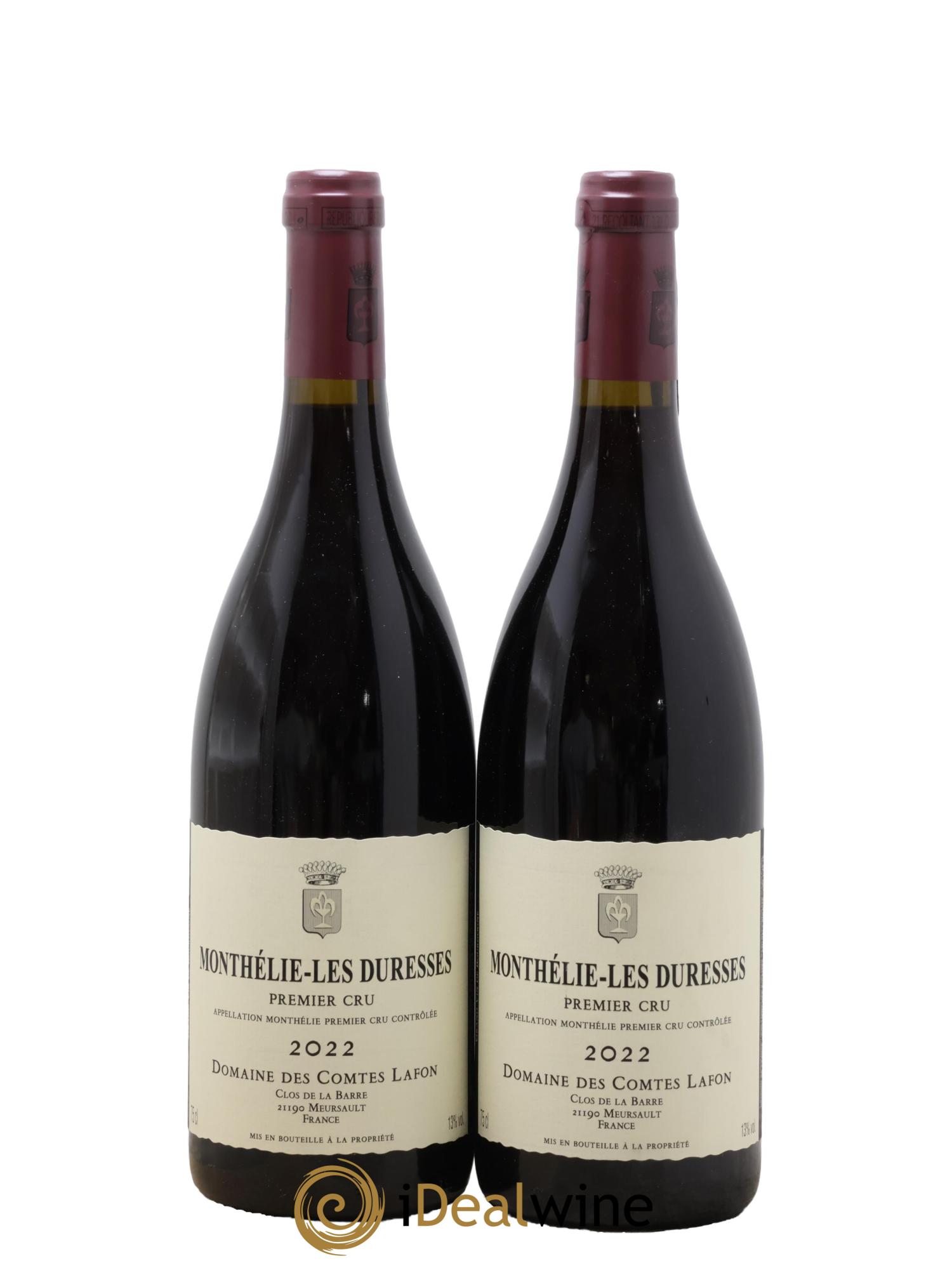 Monthélie 1er Cru Les Duresses Comtes Lafon (Domaine des) 2022 - Posten von 2 Flaschen - 0