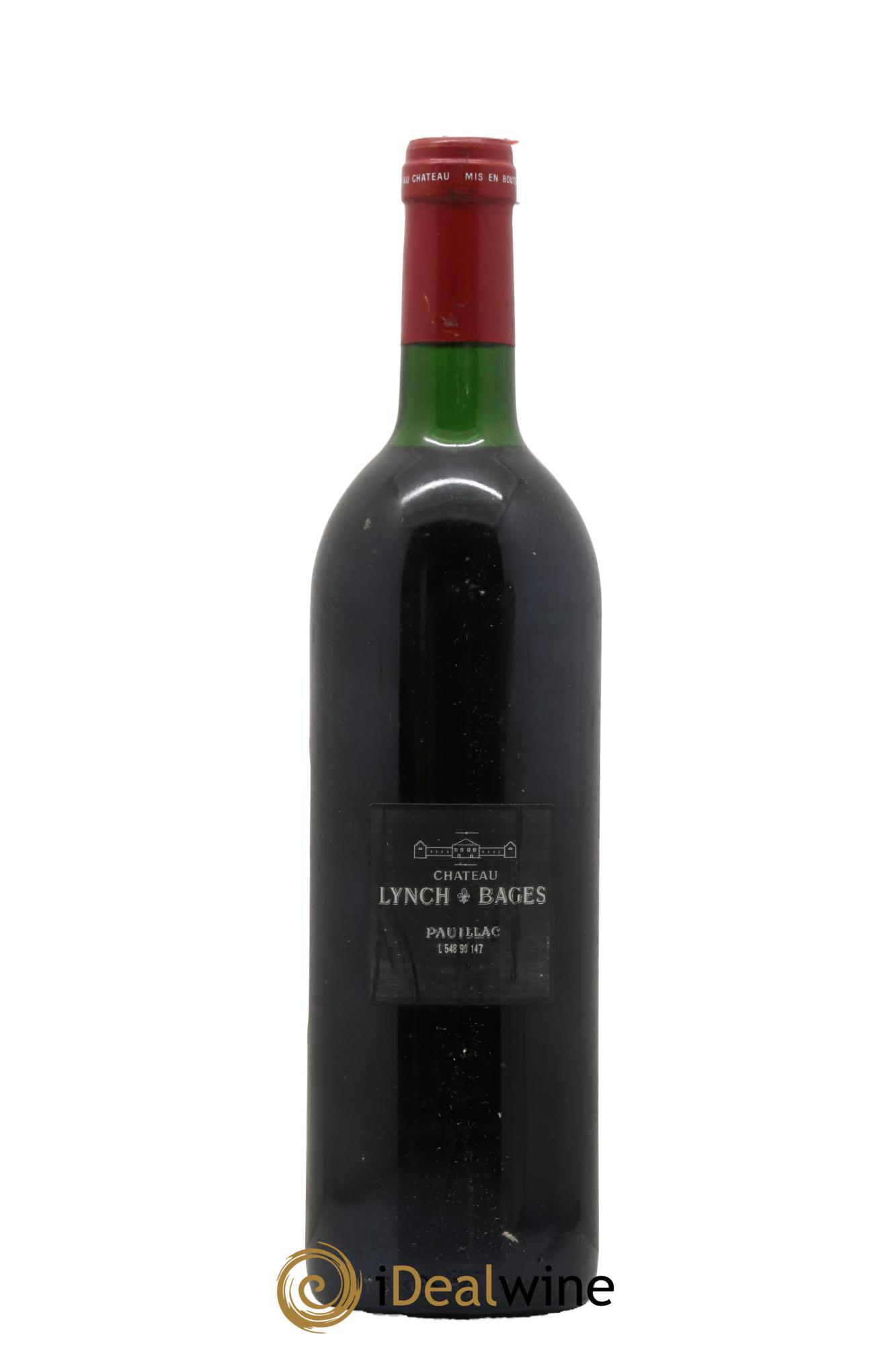 Château Lynch Bages 5ème Grand Cru Classé 1990 - Lot de 1 bouteille - 1