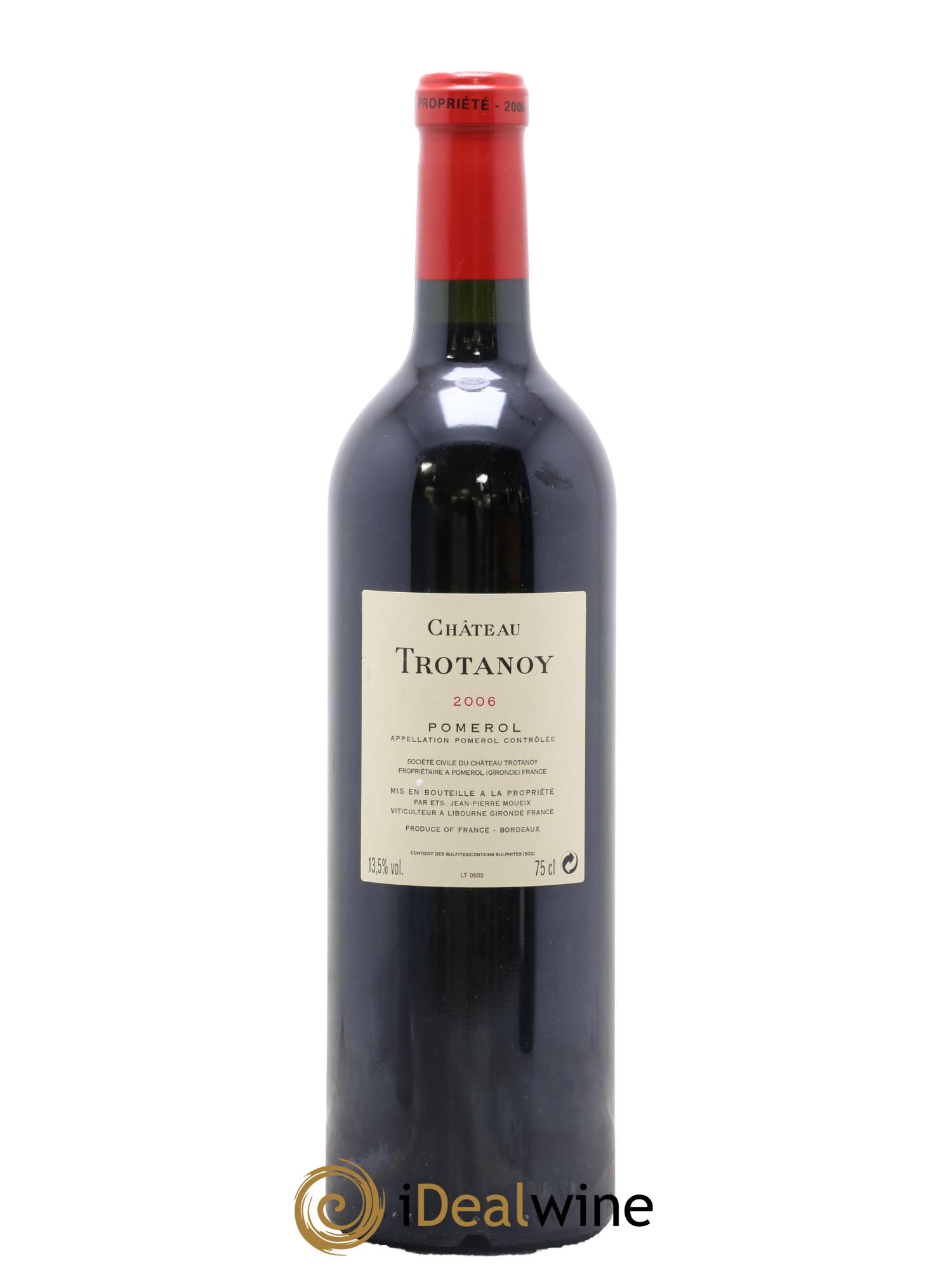 Château Trotanoy 2006 - Lot de 1 bouteille - 1