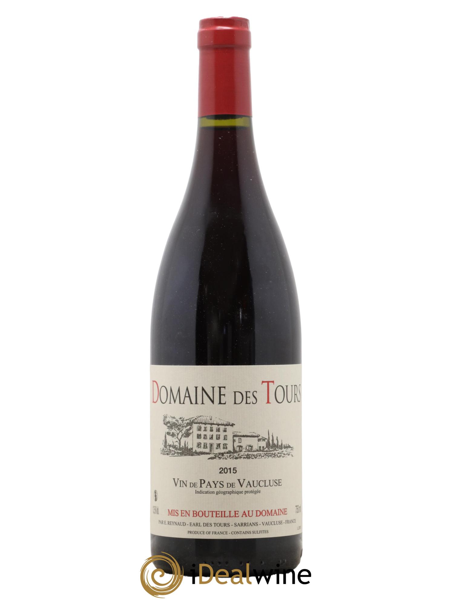 Vaucluse (Vin de Pays de Vaucluse) Domaine des Tours Emmanuel Reynaud 2015 - Lot de 1 bouteille - 0