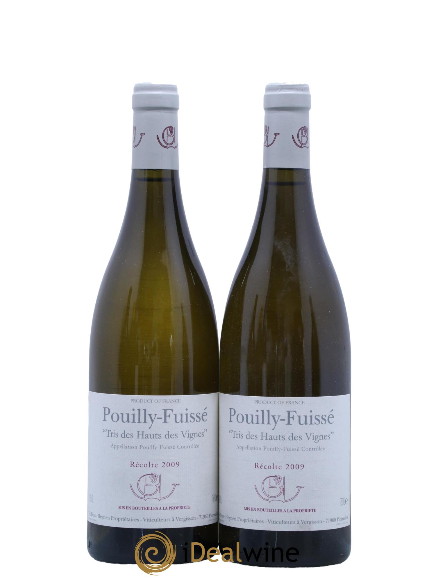 Pouilly-Fuissé Tris des Hauts des Vignes Guffens-Heynen 2009 - Lot of 2 bottles - 0