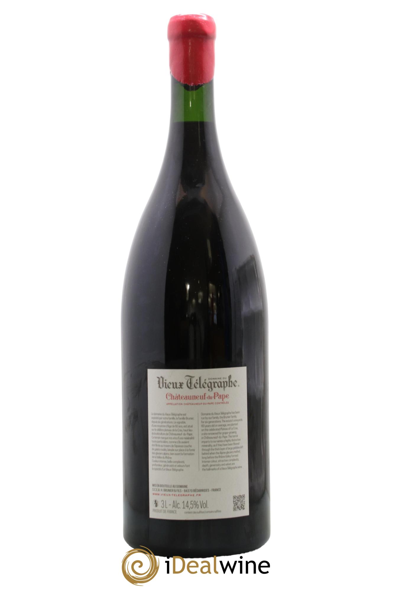 Châteauneuf-du-Pape Vieux Télégraphe (Domaine du) Vignobles Brunier 2023 - Lot de 1 double magnum - 1