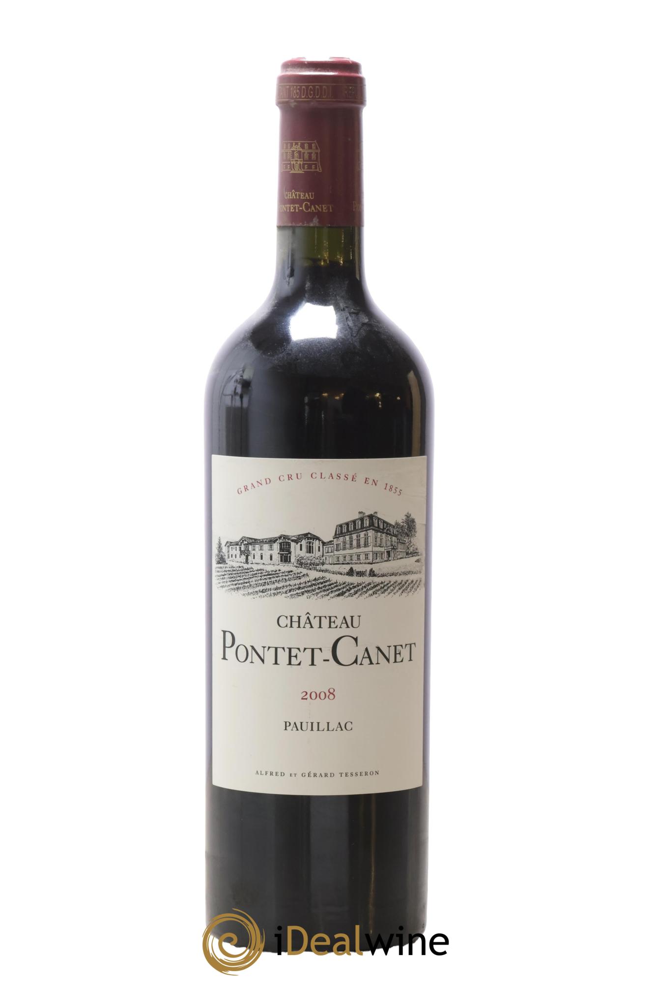 Château Pontet Canet 5ème Grand Cru Classé 2008 - Lot de 1 bouteille - 0