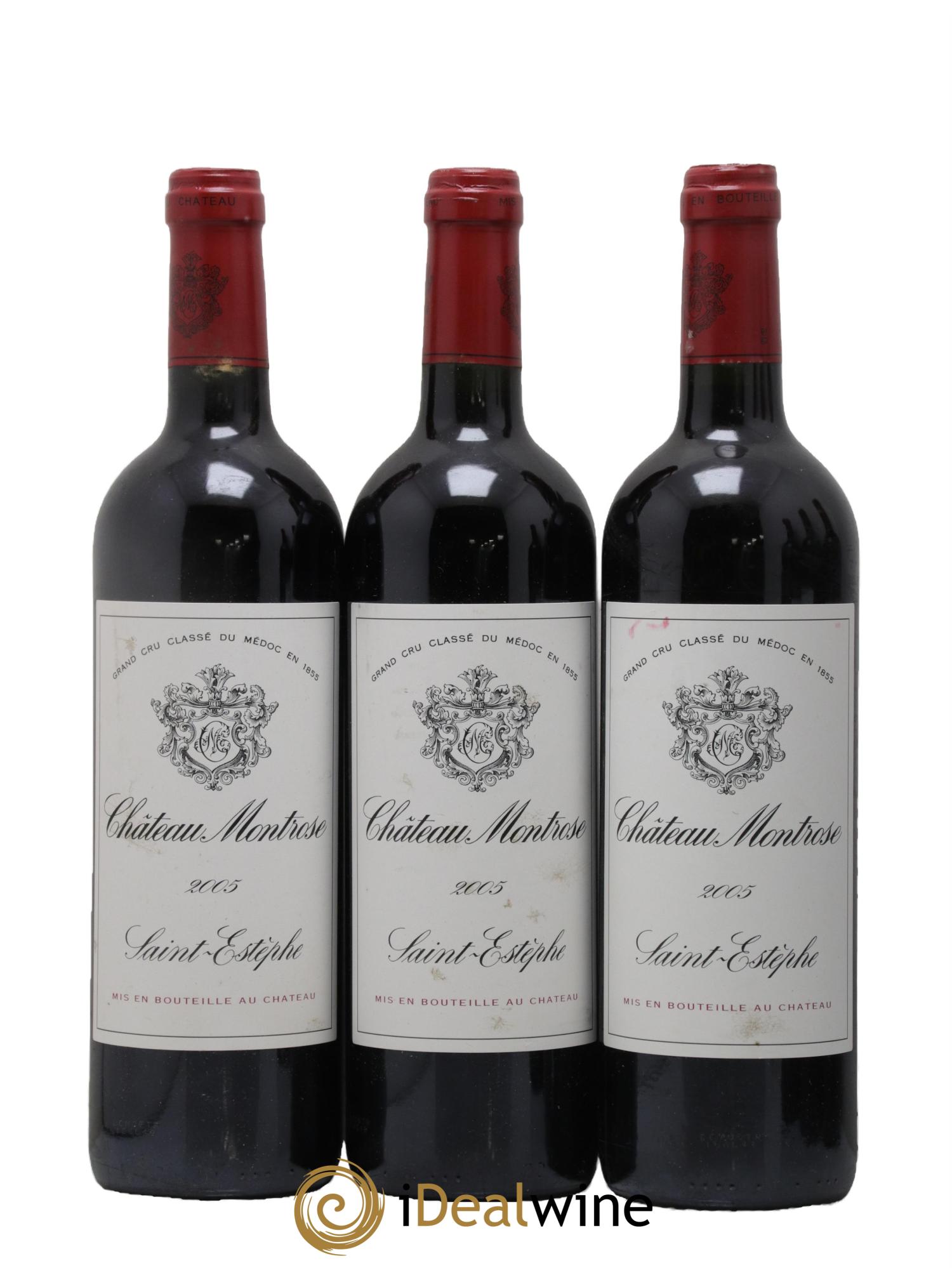 Château Montrose 2ème Grand Cru Classé 2005 - Lot de 3 bouteilles - 0