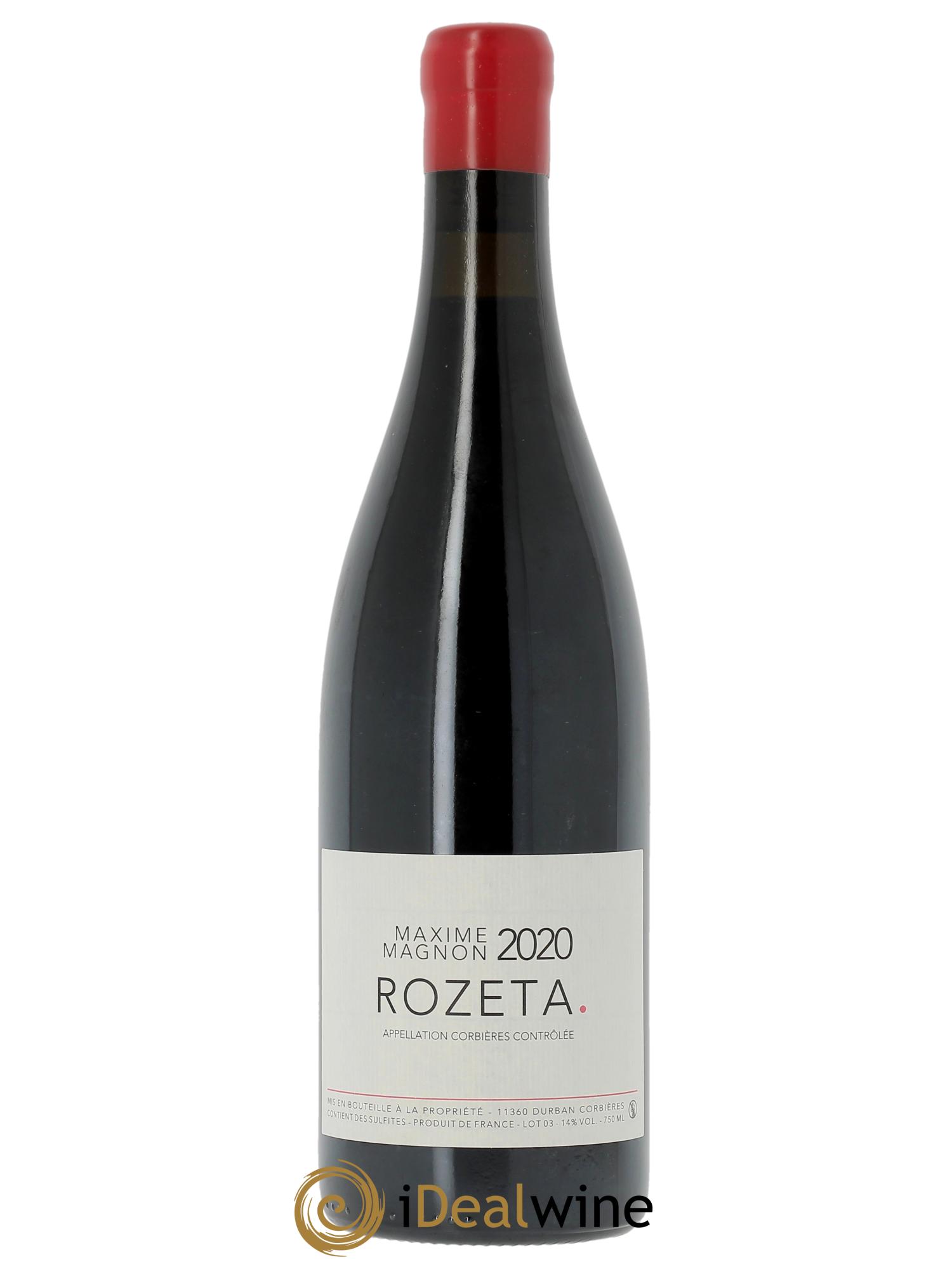 Corbières Rozeta Maxime Magnon 2020 - Posten von 1 Flasche - 0