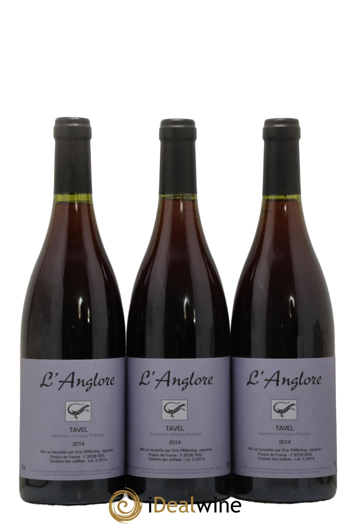 Tavel L'Anglore 2014 - Lot de 3 bouteilles - 0
