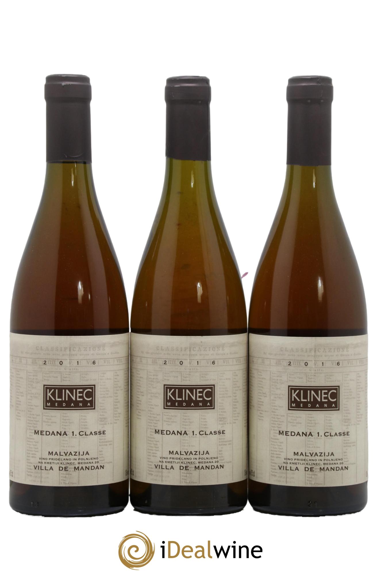 Divers Slovénie Malvoisie Medana 1 Classe Villa de Mandan 2016 - Lotto di 3 bottiglie - 0