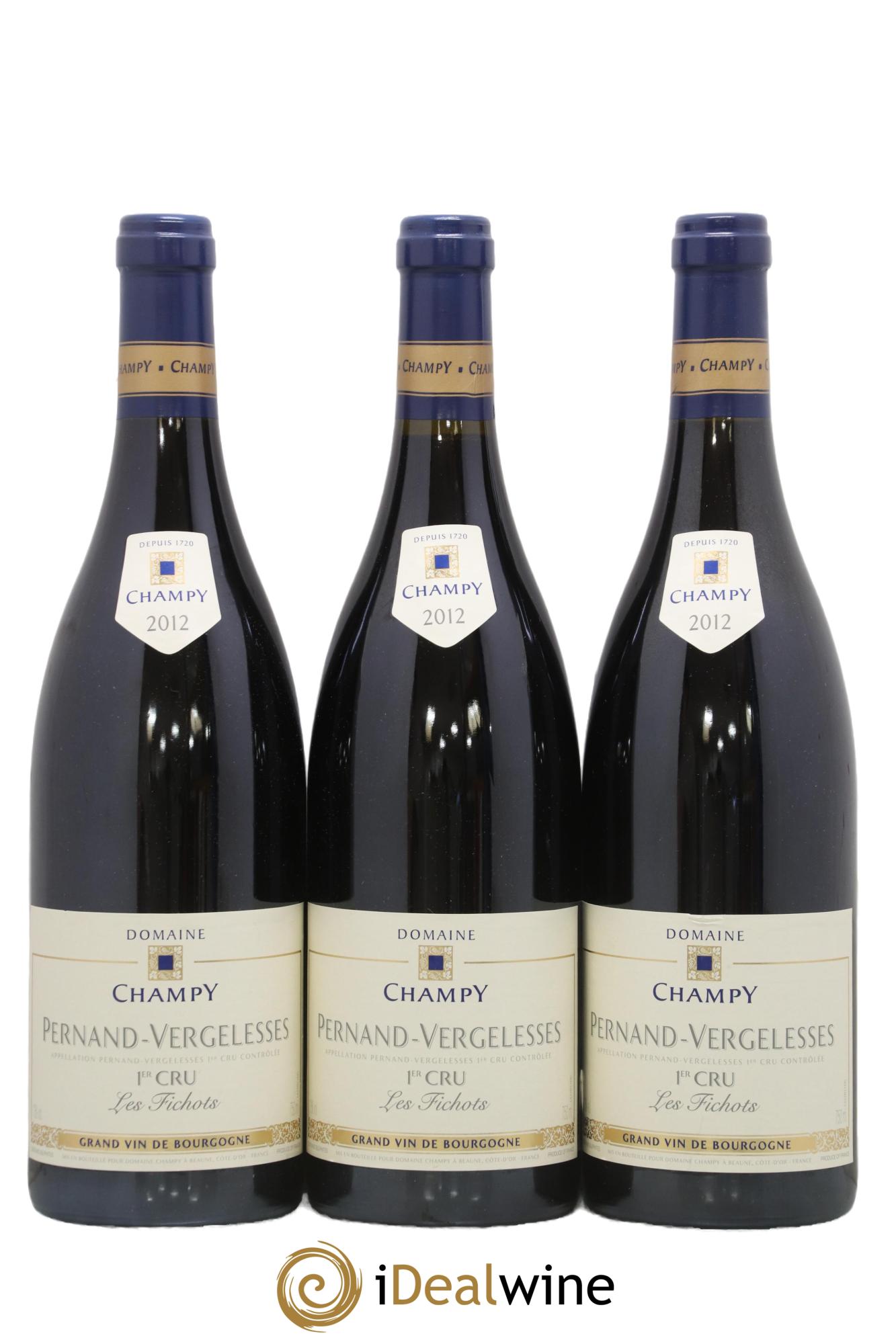 Pernand-Vergelesses 1er Cru Les Fichots Champy 2012 - Lot de 3 bouteilles - 0
