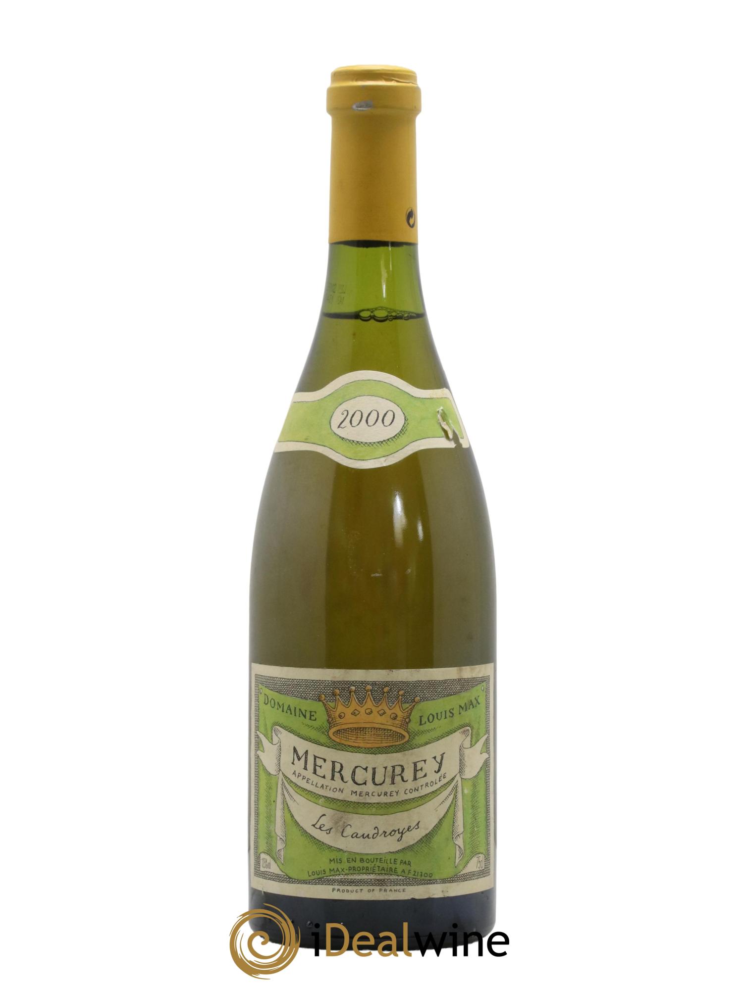 Mercurey Les Caudroyes Domaine Louis Max 2000 - Lot de 1 bouteille - 0