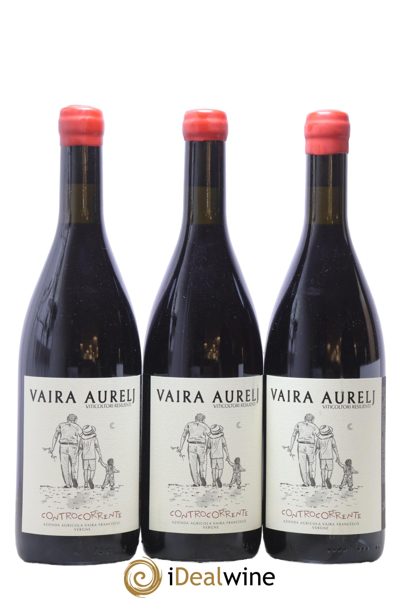 Italie Vino Rosse Controcorrente Vaira Aurelj 2022 - Lot de 3 bouteilles - 0