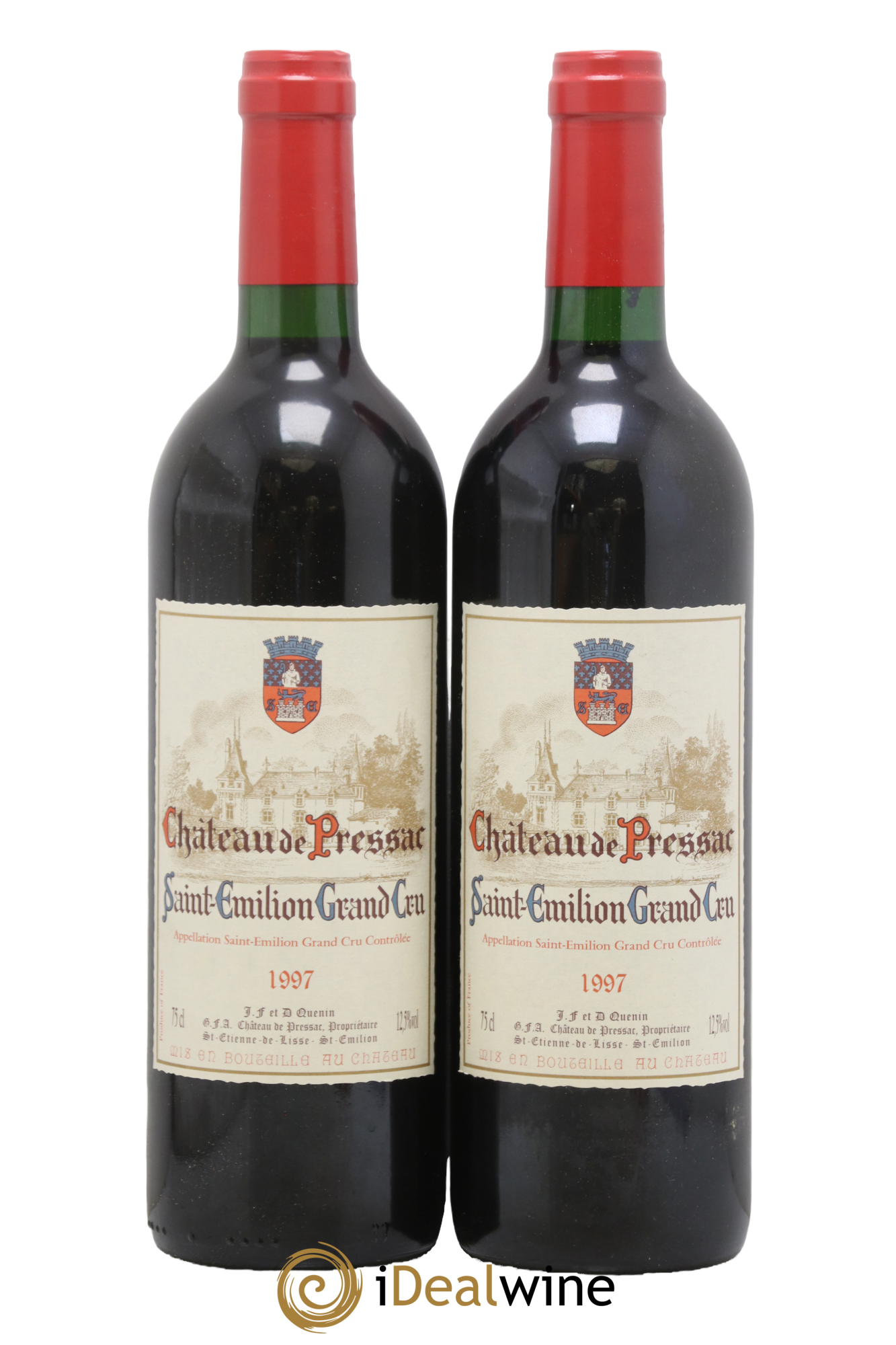 Château de Pressac Grand Cru Classé 1997 - Lot de 2 bouteilles - 0