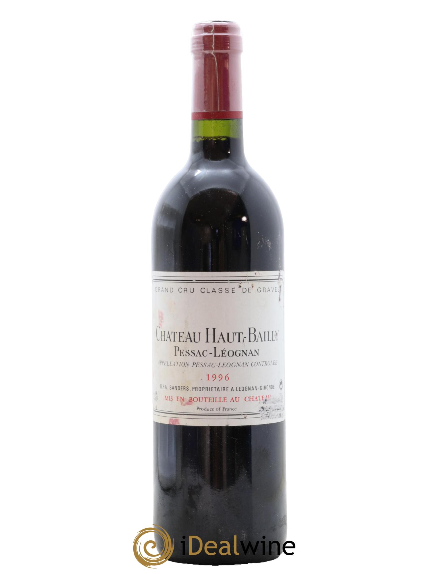 Château Haut-Bailly Cru Classé de Graves 1996 - Lot de 1 bouteille - 0