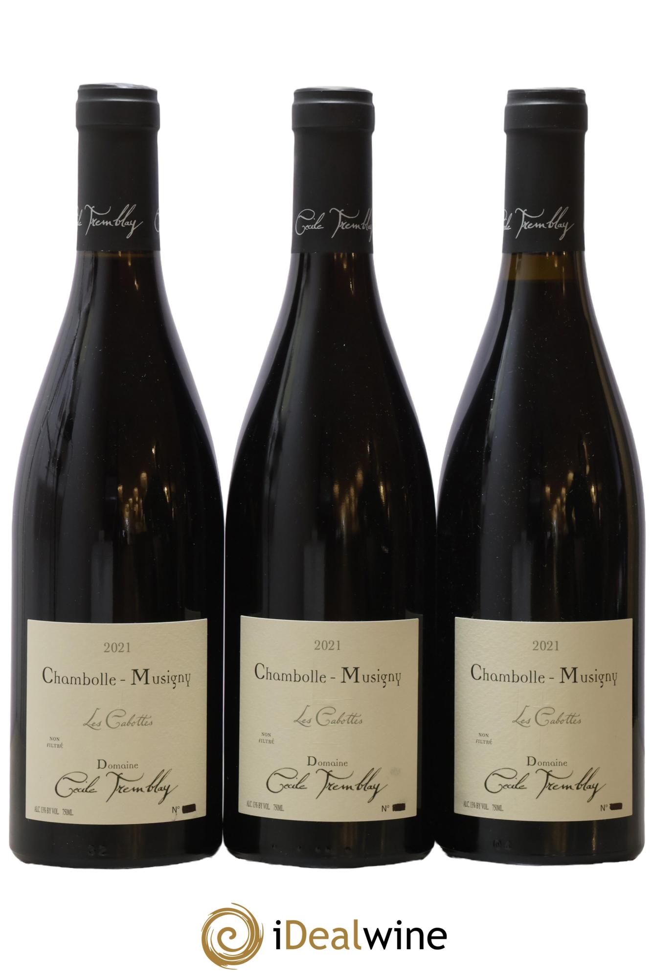 Chambolle-Musigny Les Cabottes Cécile Tremblay 2021 - Lot de 3 bouteilles - 0