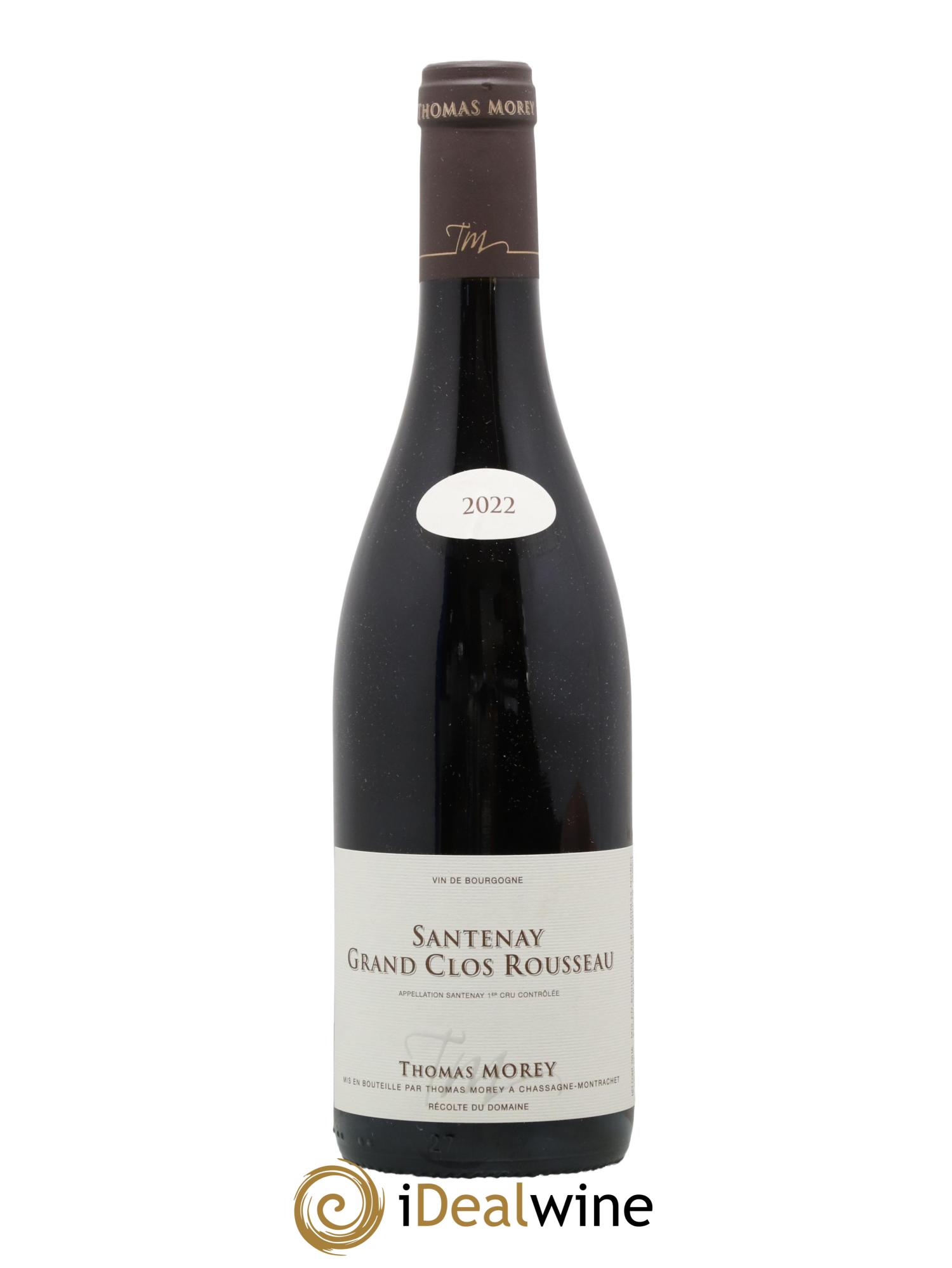 Santenay 1er Cru Grand Clos Rousseau Thomas Morey 2022 - Lot de 1 bouteille - 0