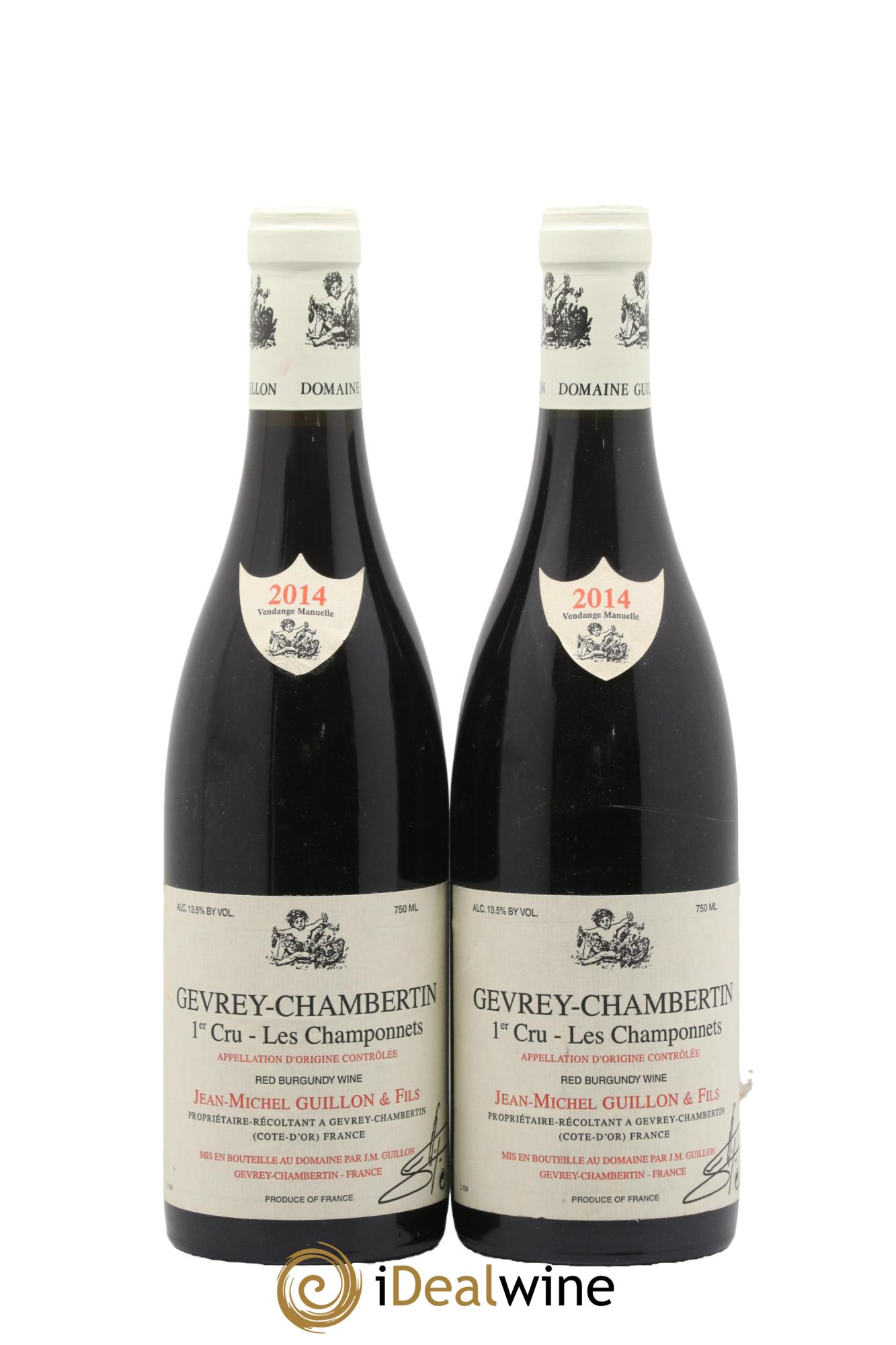 Gevrey-Chambertin 1er Cru Les Champonnets Jean-Michel Guillon 2014 - Lot de 2 bouteilles - 0