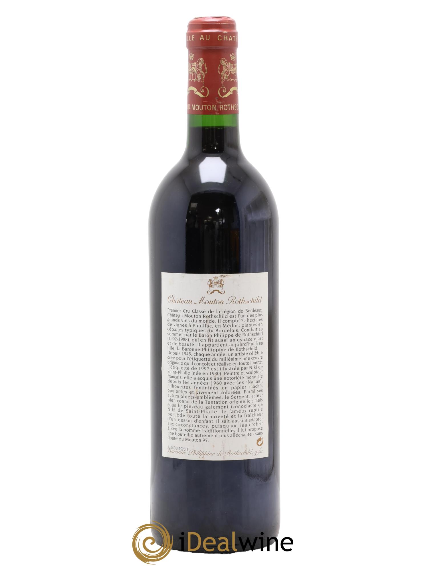 Château Mouton Rothschild 1er Grand Cru Classé 1997 - Lot of 1 bottle - 1