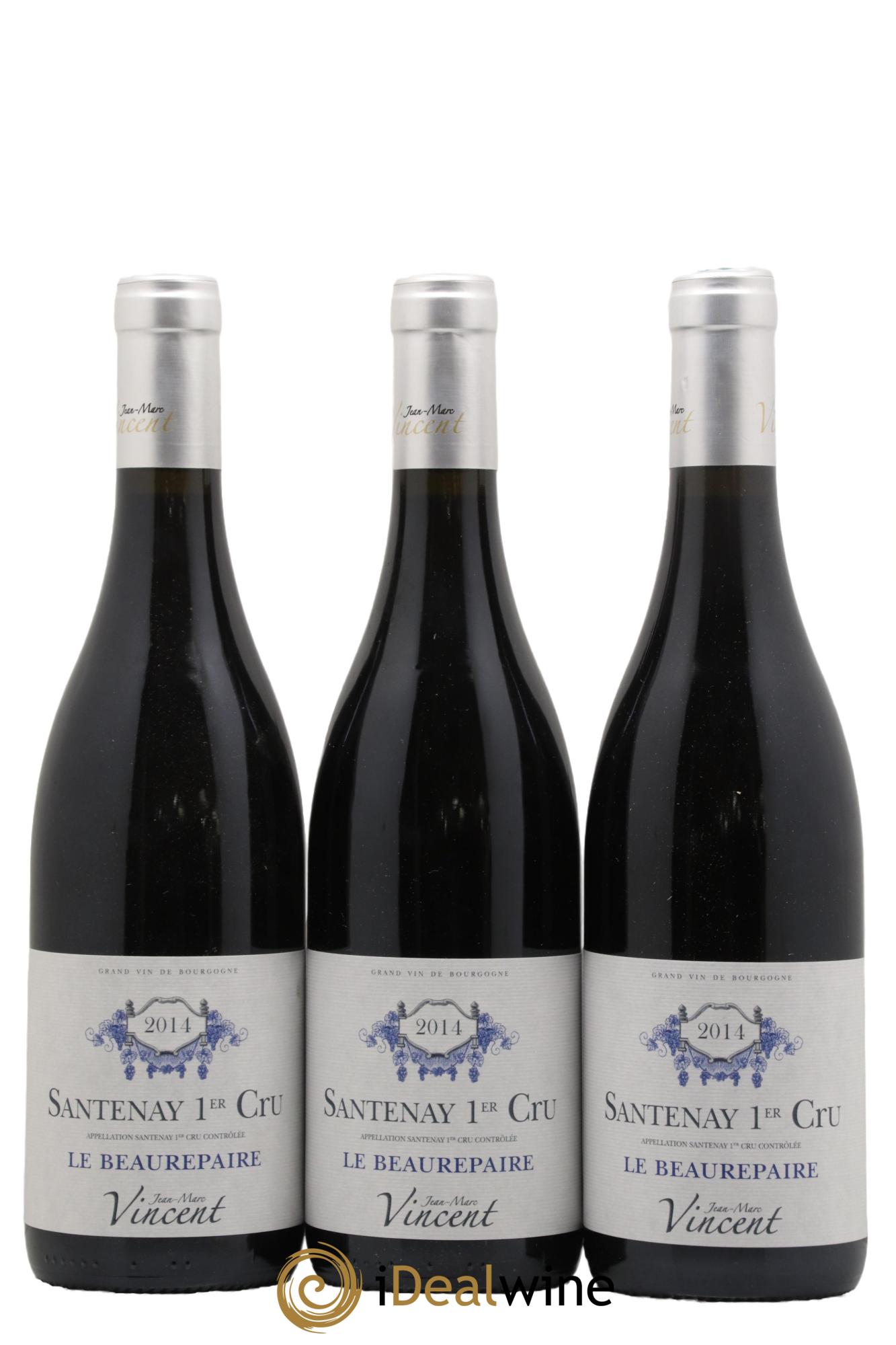 Santenay 1er Cru Le Beaurepaire Jean-Marc Vincent (Domaine) 2014 - Lot de 3 bouteilles - 0