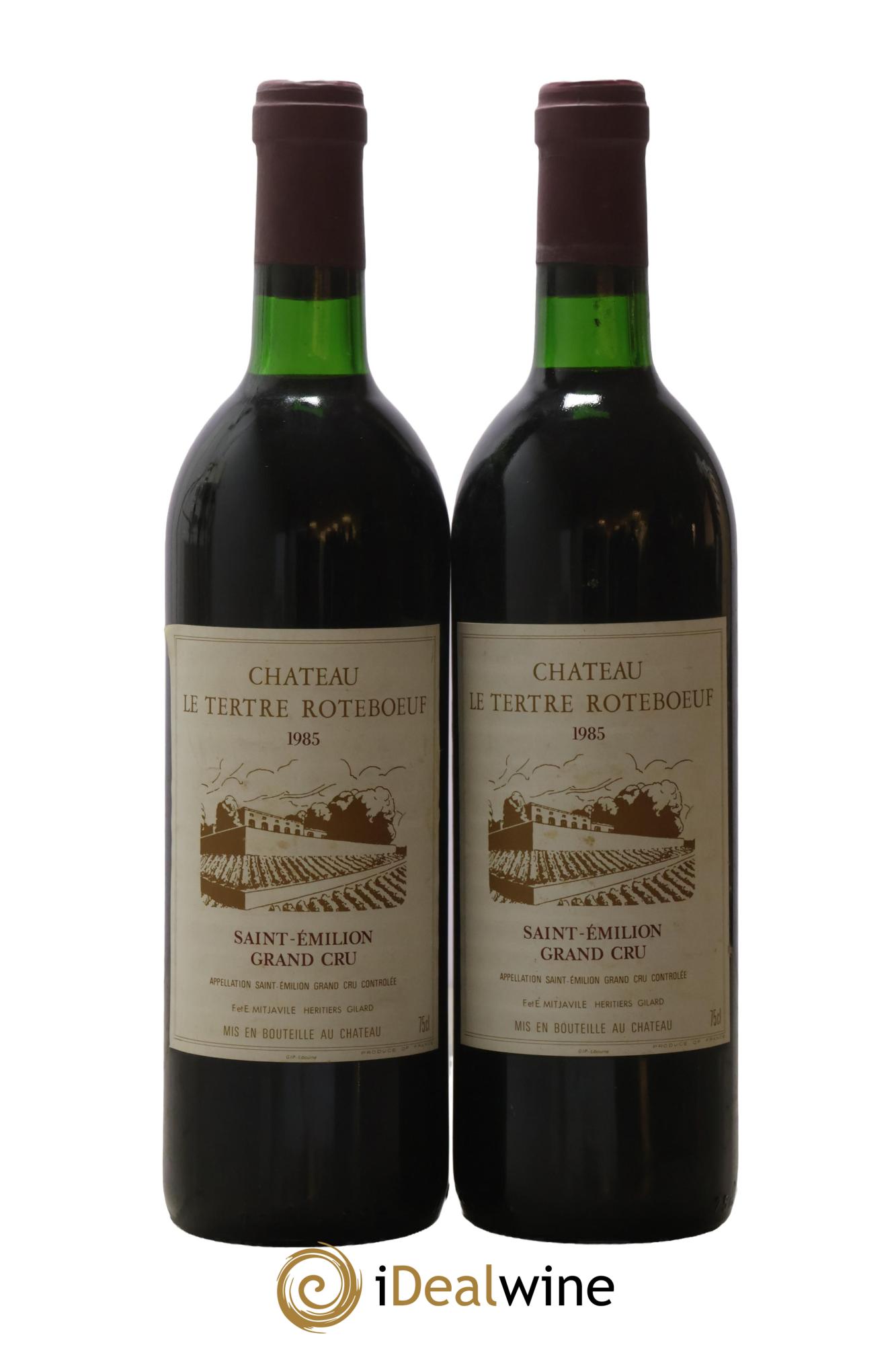 Château Tertre Roteboeuf 1985 - Lot de 2 bouteilles - 0