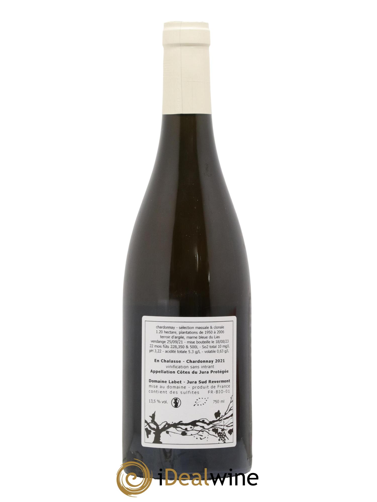 Côtes du Jura Chardonnay En Chalasse Romain - Julien - Charline Labet 2021 - Lot de 1 bouteille - 1