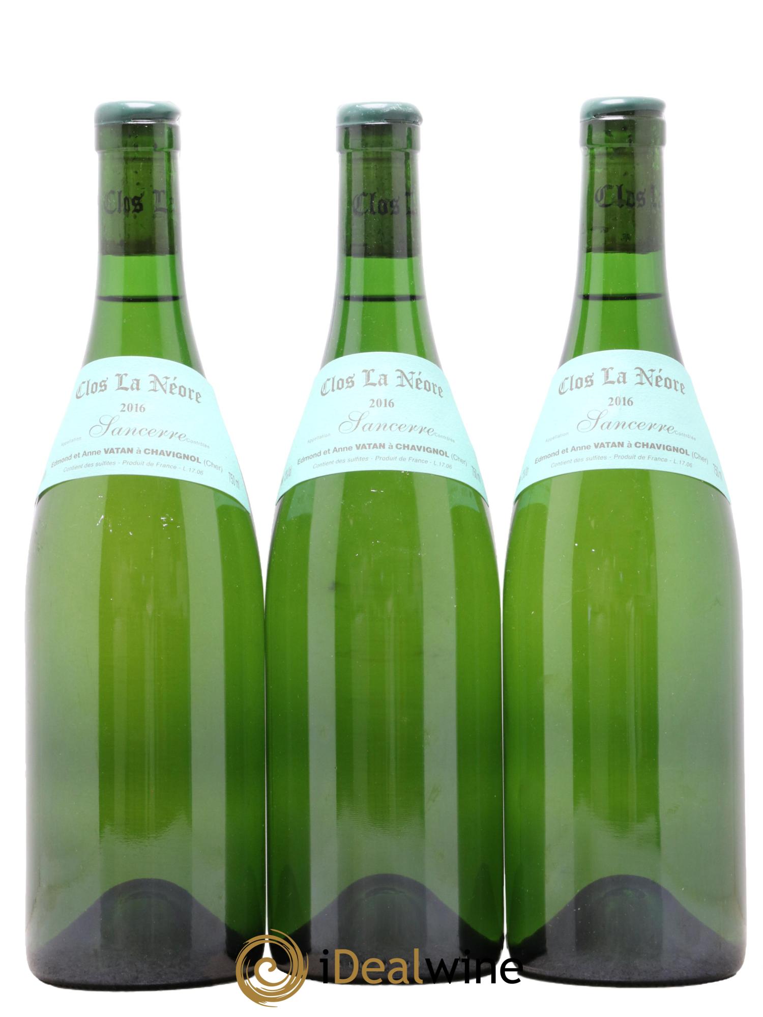 Sancerre Clos la Neore Edmond Vatan 2016 - Lot de 3 bouteilles - 0