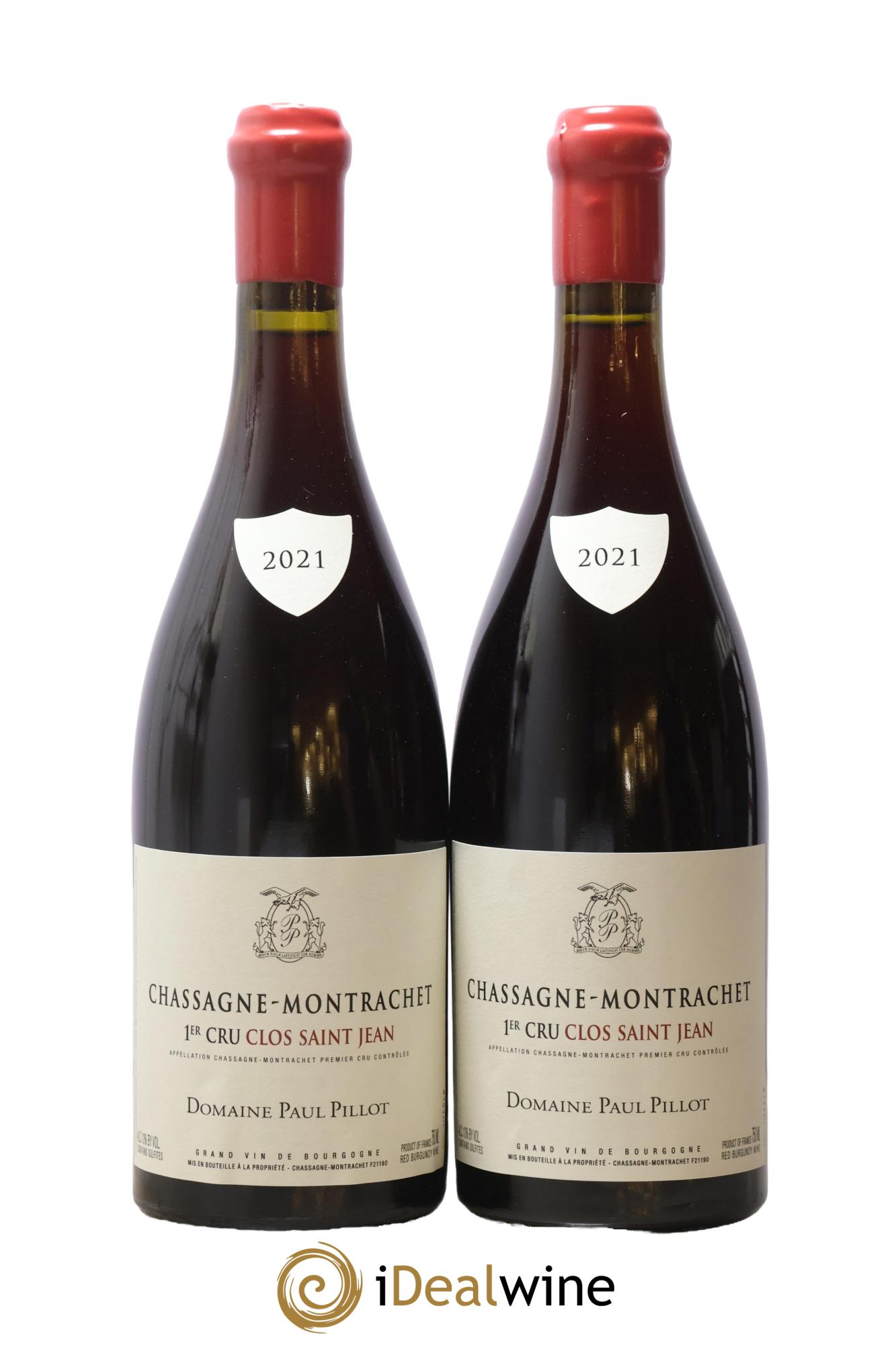 Chassagne-Montrachet 1er Cru Clos Saint-Jean Paul Pillot (Domaine) 2021 - Lot of 2 bottles - 0