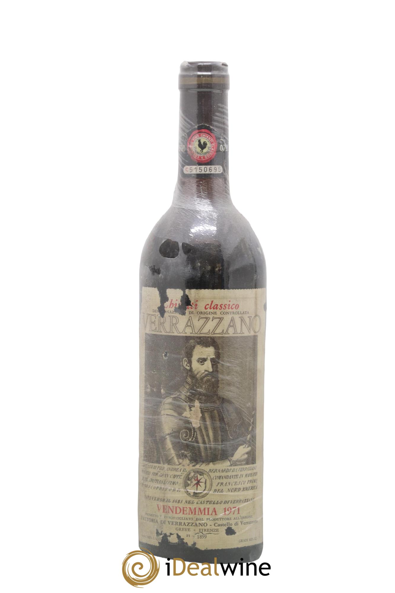 Chianti Classico DOCG Fattoria Di Verrazzano 1971 - Lot de 1 bouteille - 0