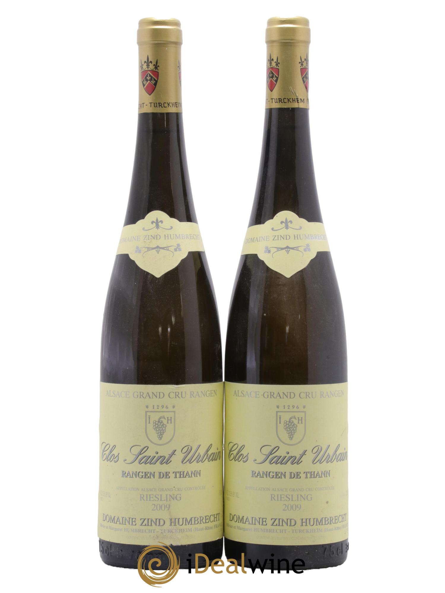 Alsace Riesling Grand Cru Rangen de Thann Clos Saint Urbain Zind-Humbrecht (Domaine) 2009 - Lotto di 2 bottiglie - 0