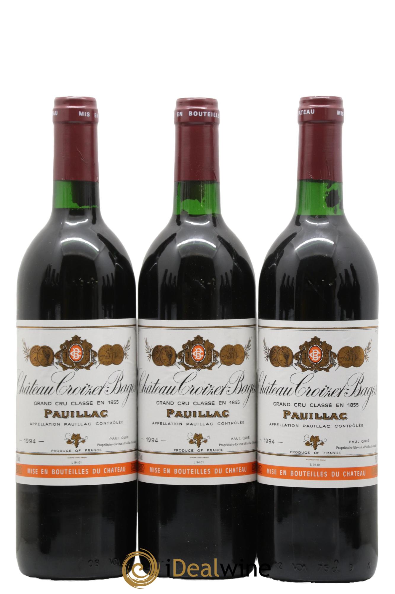 Château Croizet Bages 5ème Grand Cru Classé  1994 - Lot of 12 bottles - 2