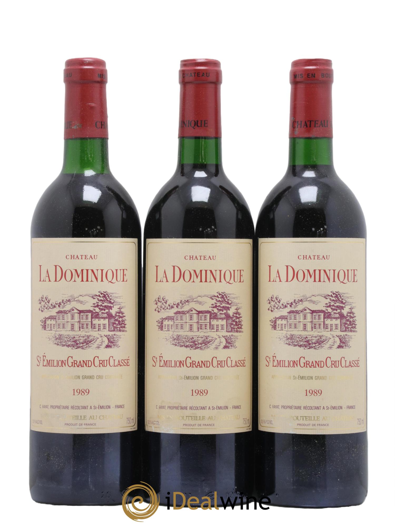 Château la Dominique Grand Cru Classé 1989 - Lot de 12 bouteilles - 4