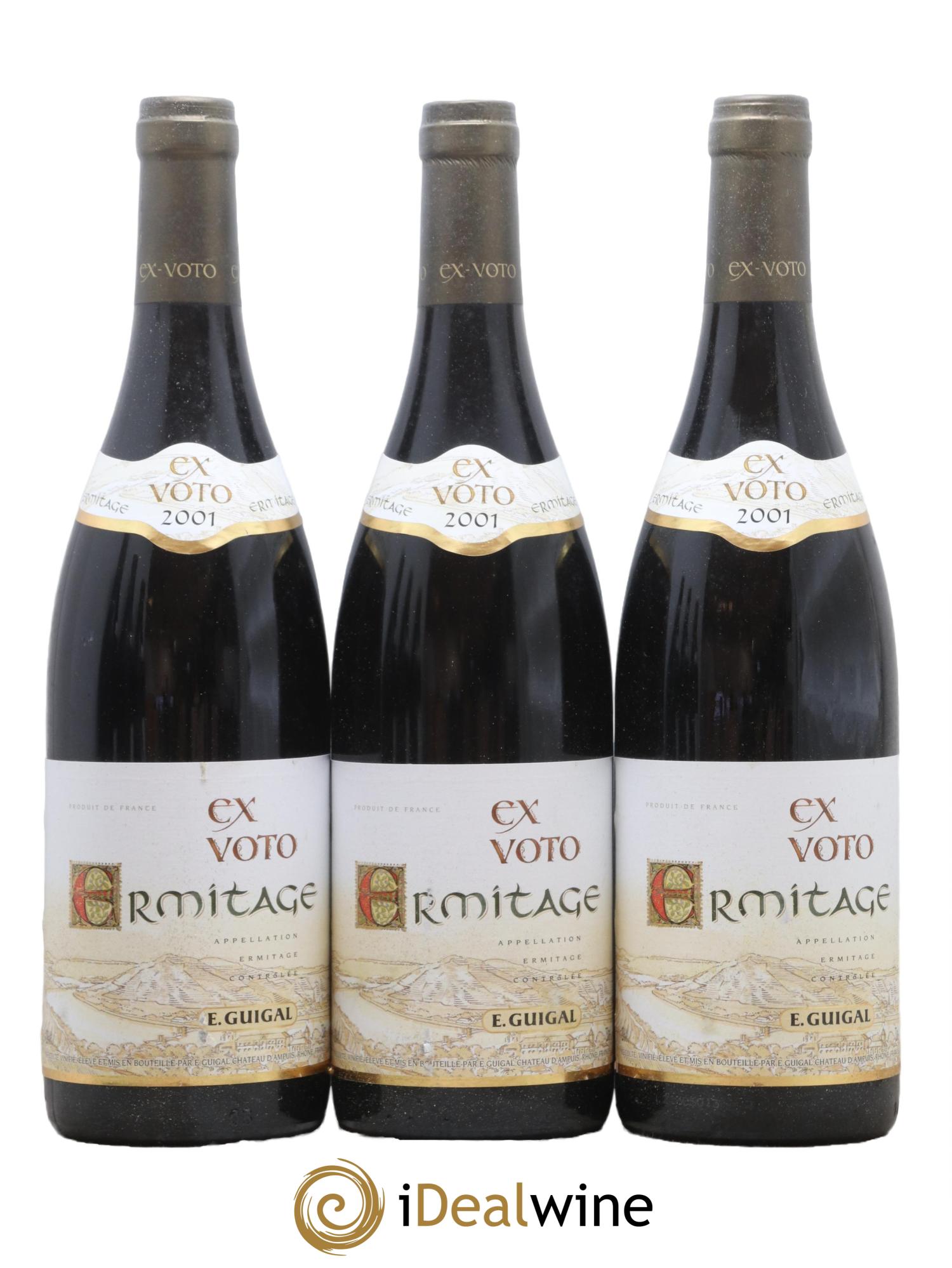 Ermitage Ex Voto Guigal  2001 - Posten von 6 Flaschen - 2