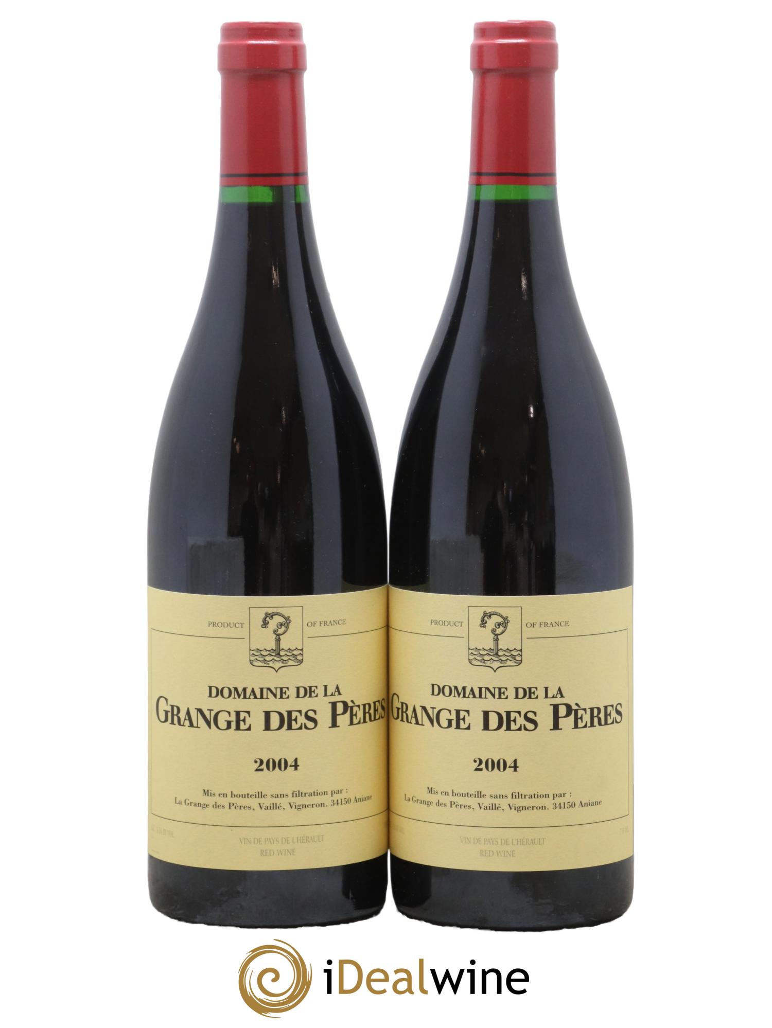 Pays d'Hérault Grange des Pères Laurent Vaillé 2004 - Lot de 2 bouteilles - 0