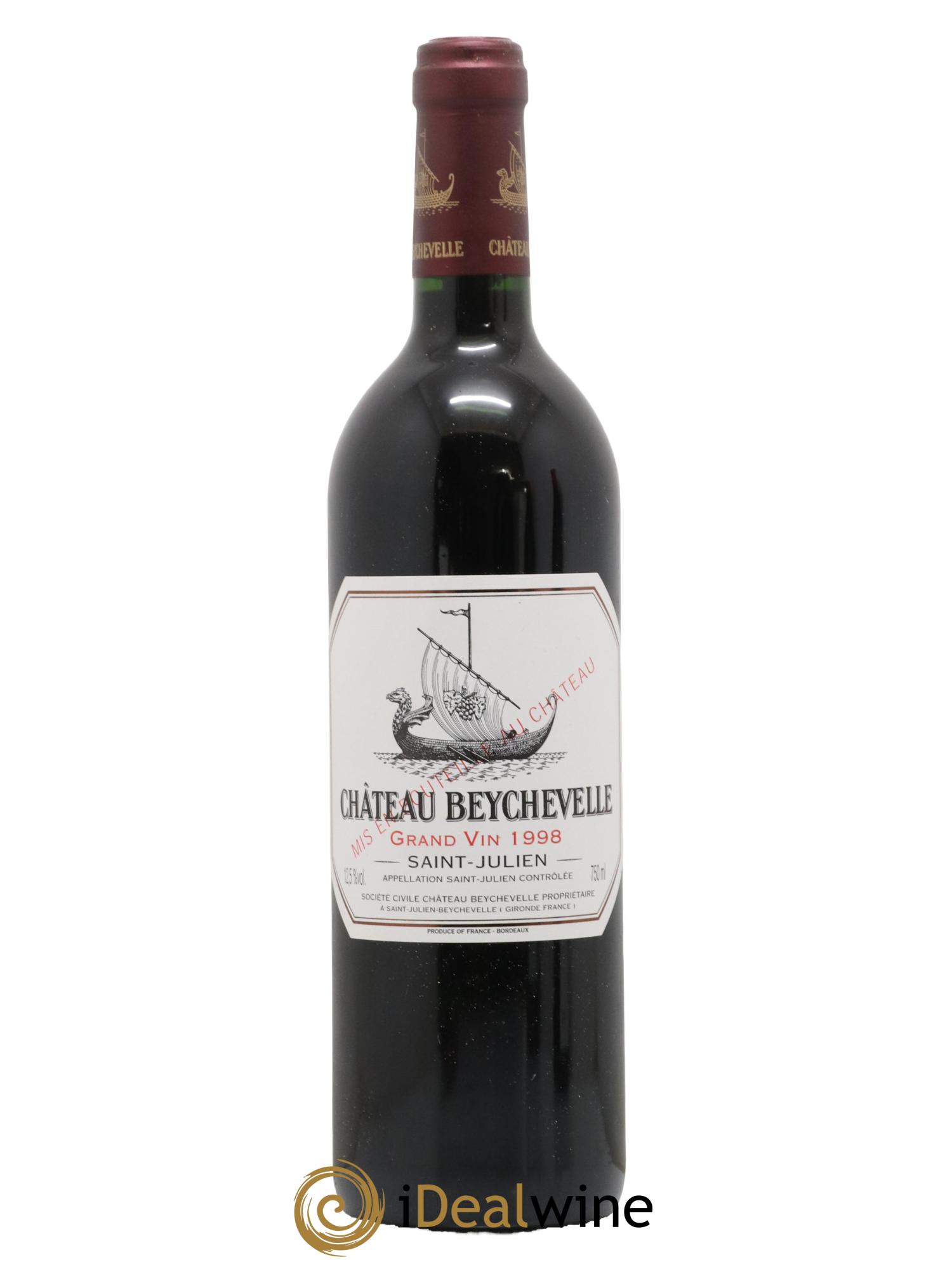 Château Beychevelle 4ème Grand Cru Classé 1998 - Lot de 1 bouteille - 0